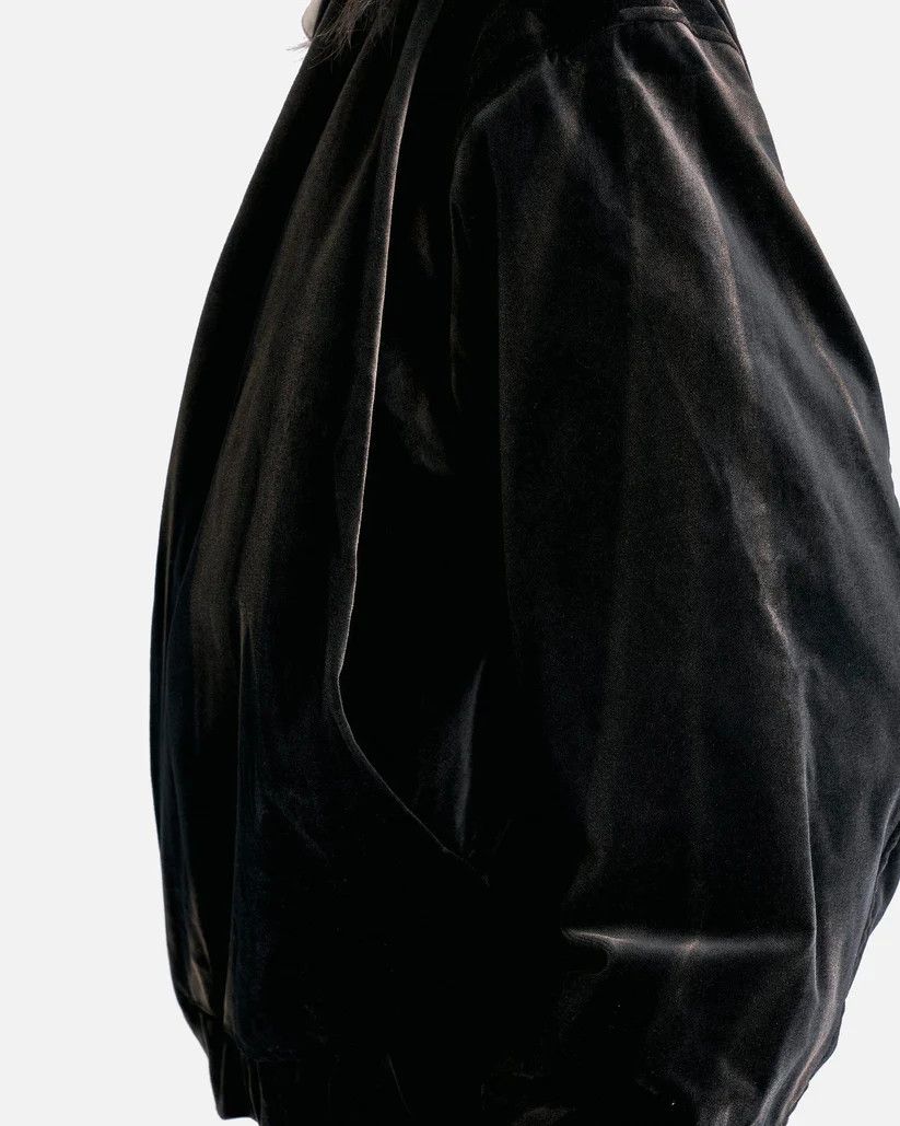 JiyongKim o1s1v1r1oon0925 Bleached Velvet Shawl Collar Bomber in Black Size US M / EU 48-50 / 2 - 6 Thumbnail