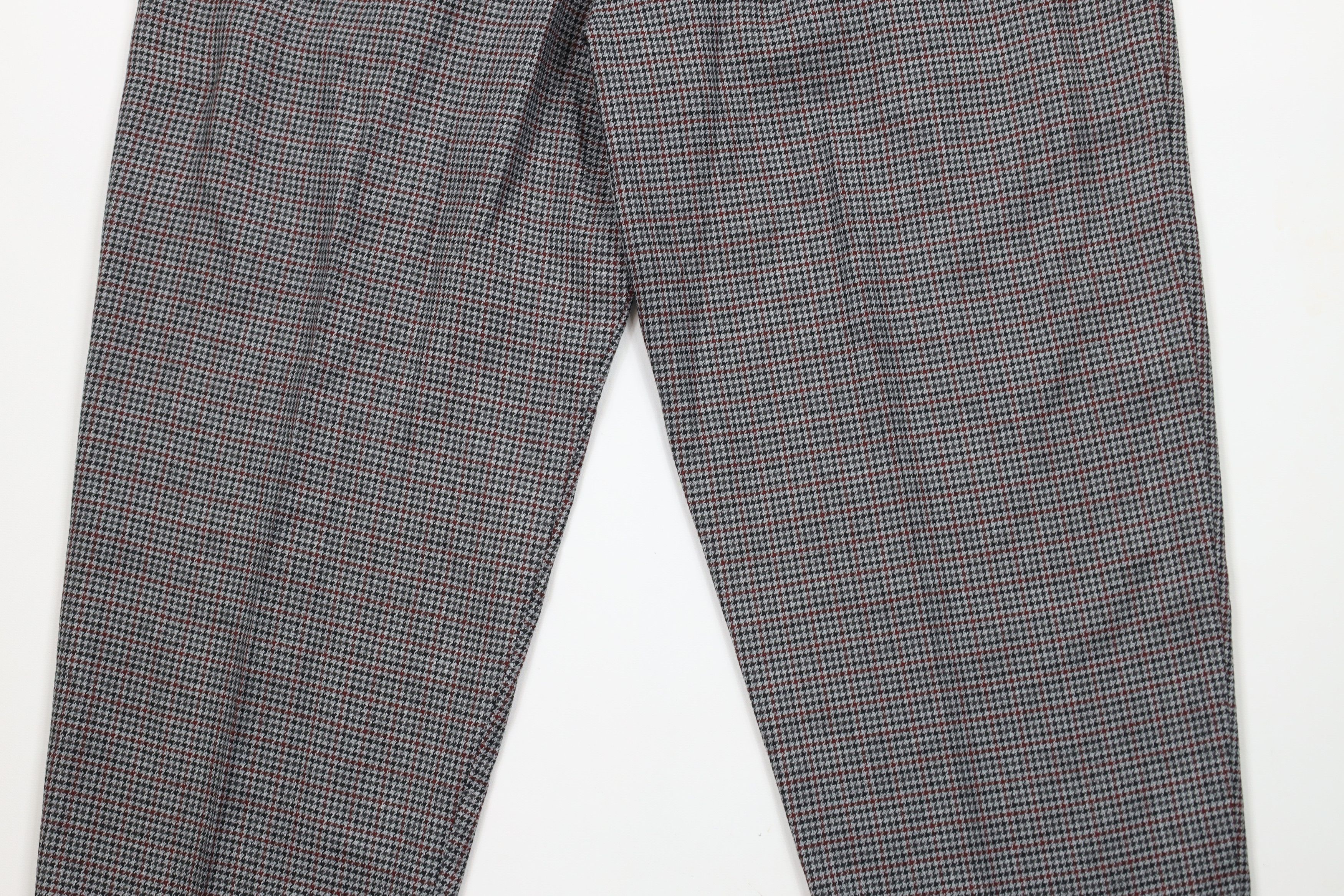 Vintage Vintage 90s Streetwear Leg Houndstooth Pants Trousers USA Size 36" / US 14 / IT 50 - 9 Thumbnail