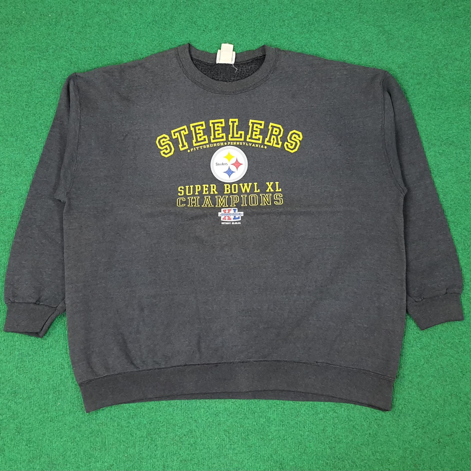 Vintage Steelers Pittsburgh Super Bowl XL Sweatshirt C251N6