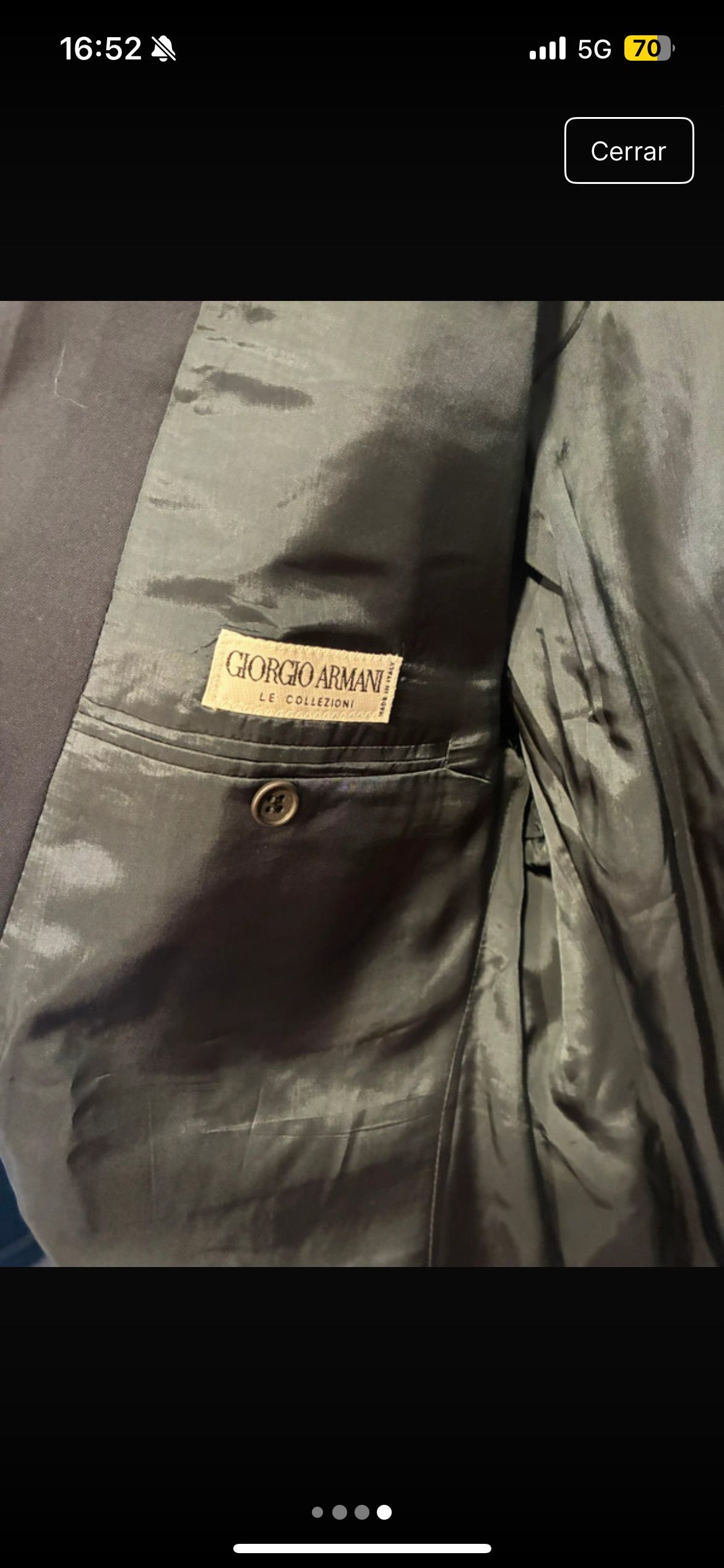 Armani Collezioni Vintage Luxury pret-a-porter Giorgio Armani - le collezioni Size 52R - 2 Thumbnail