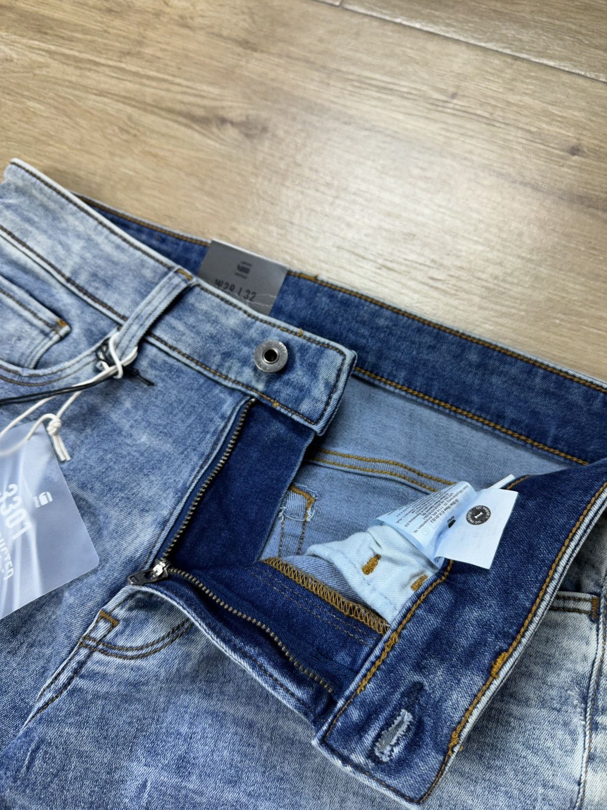 G-Star NEW🏷️ G-Star Raw 3301 Deconstructed Super Slim Denim Jeans Size US 29 - 5 Thumbnail