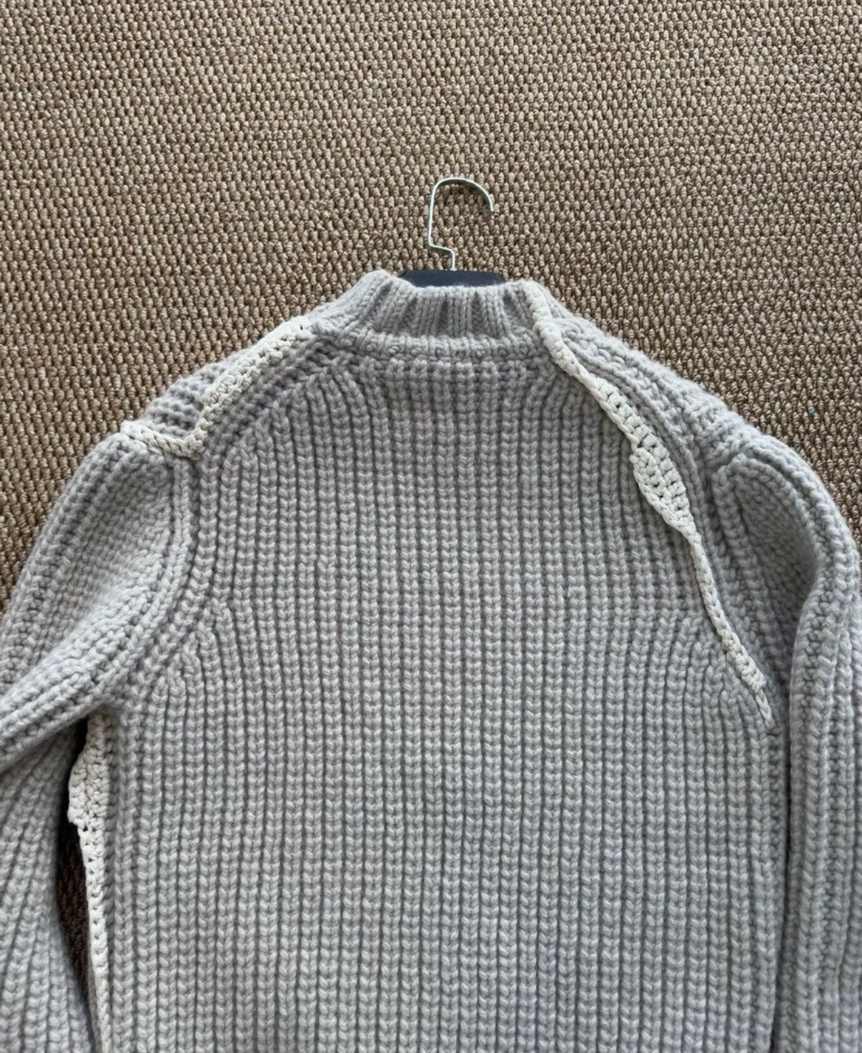 Jil Sander JIL SANDER Light Grey Ribbed Turtleneck Sweater K23 Size XS / US 0-2 / IT 36-38 - 7 Thumbnail