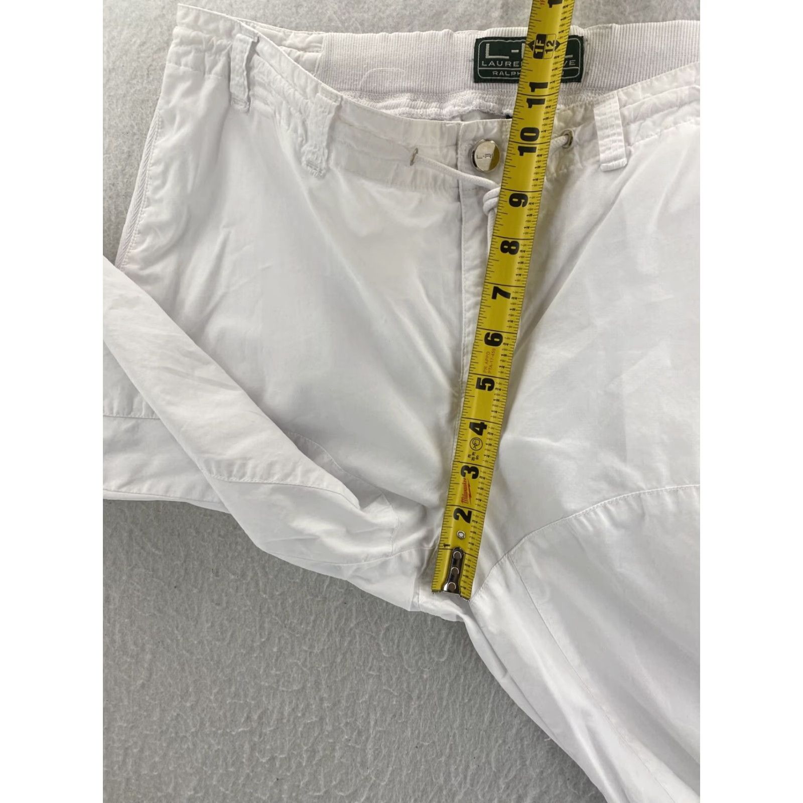 Ralph Lauren Ralph Lauren Pants Womens 10 White Cotton Chino Straight 10 Regular Logo Casual Workwear - Mens/Womens Size 32" / US 10 / IT 46 - 4 Thumbnail