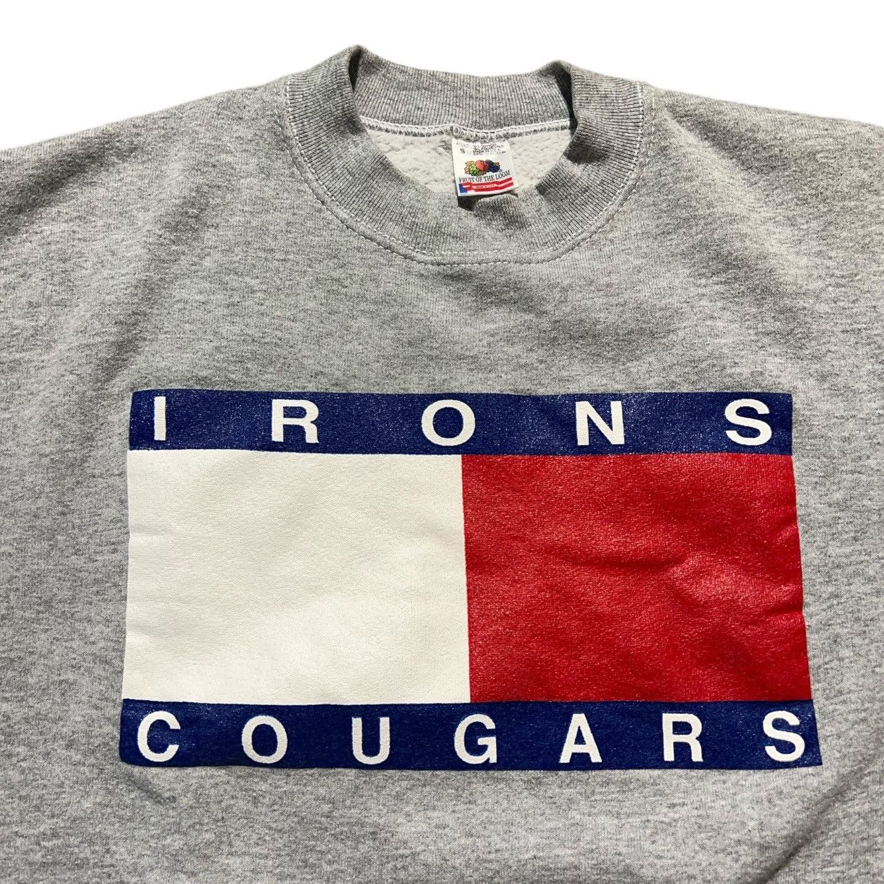 Vintage Vintage 90s Irons Cougars Lubbock Flag Crewneck Sweater Size US S / EU 44-46 / 1 - 3 Thumbnail
