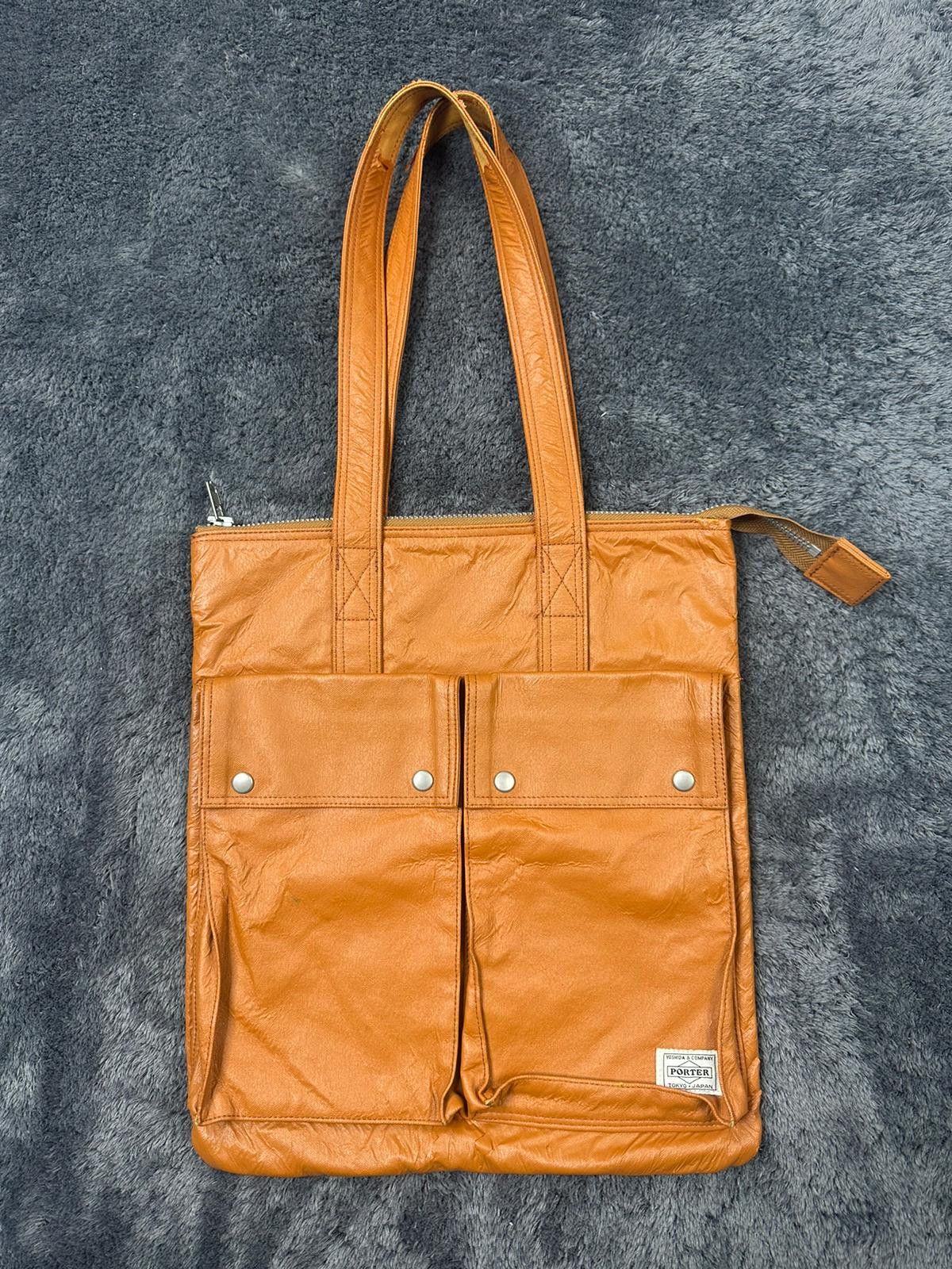 Porter Yoshida Porter 1990s Multipocket Brown Leather Handbag Size ONE SIZE - 4 Thumbnail