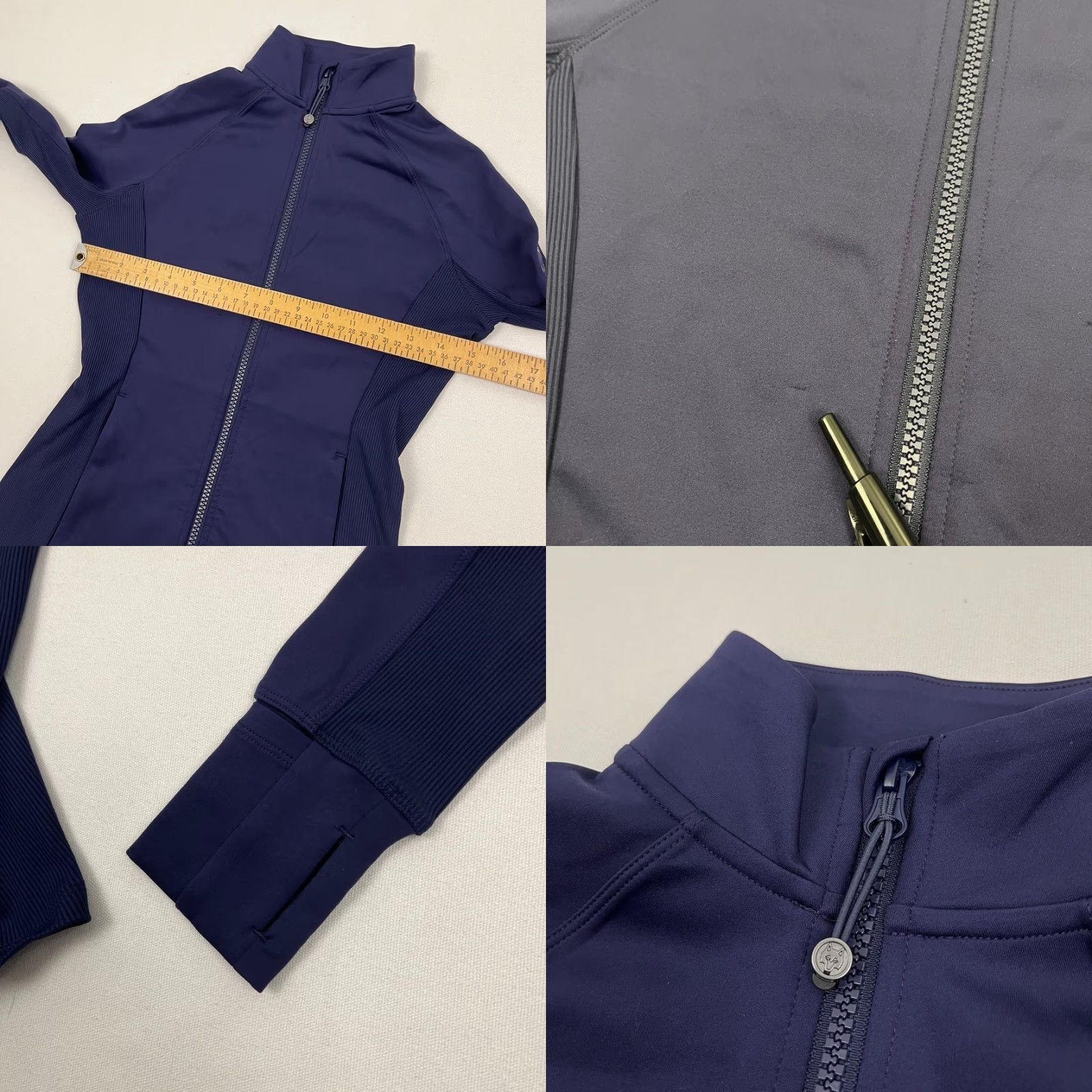 Vintage Greyson Golf Soleil Jacket Womens XS Navy Blue Active Performance Full Zip Casual Sports Athleisure Jacket Size XS / US 0-2 / IT 36-38 - 8 Thumbnail