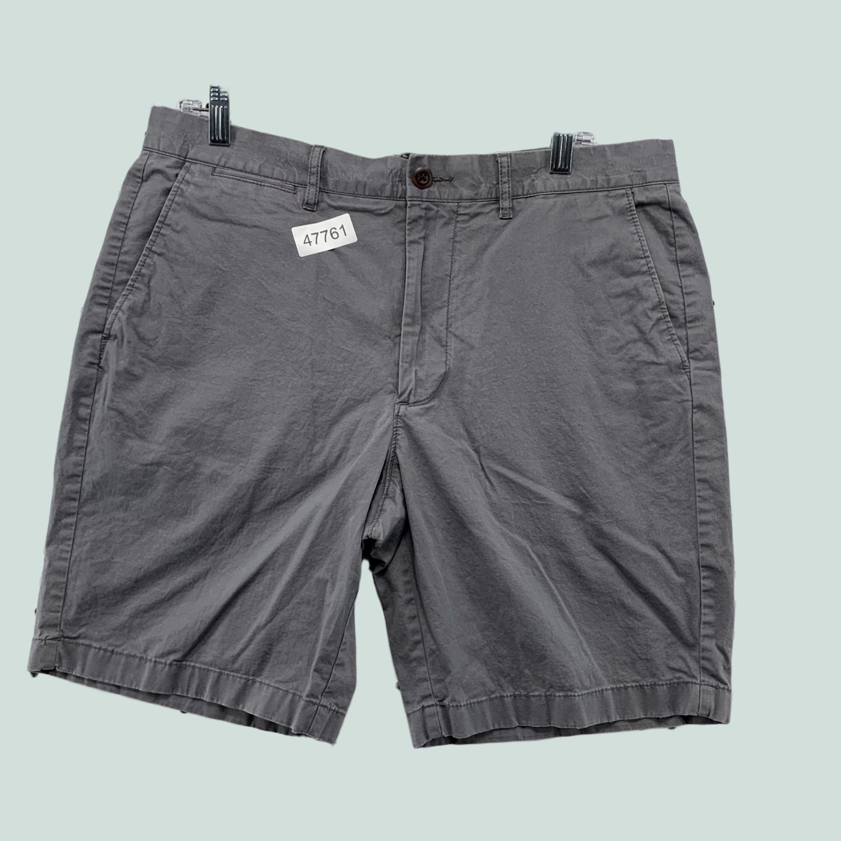 J.Crew J.CREW Chino Shorts Mens 34x9 Gray Preppy Casual Work School Shorts Size US 34 / EU 50 - 1 Thumbnail
