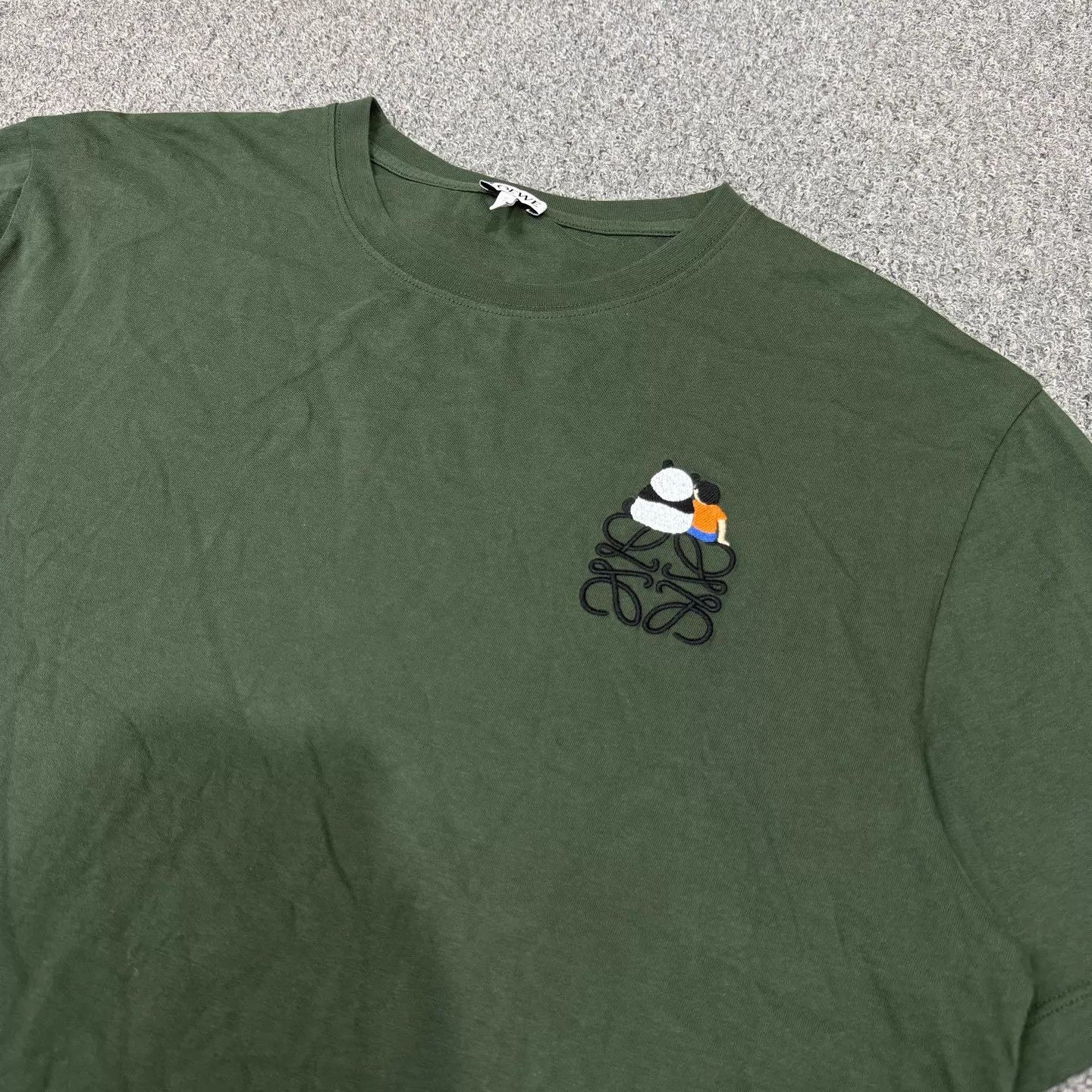 Loewe Loewe Suna Fujita x Deep Green Panda Logo T-shirt M New Size US M / EU 48-50 / 2 - 3 Thumbnail