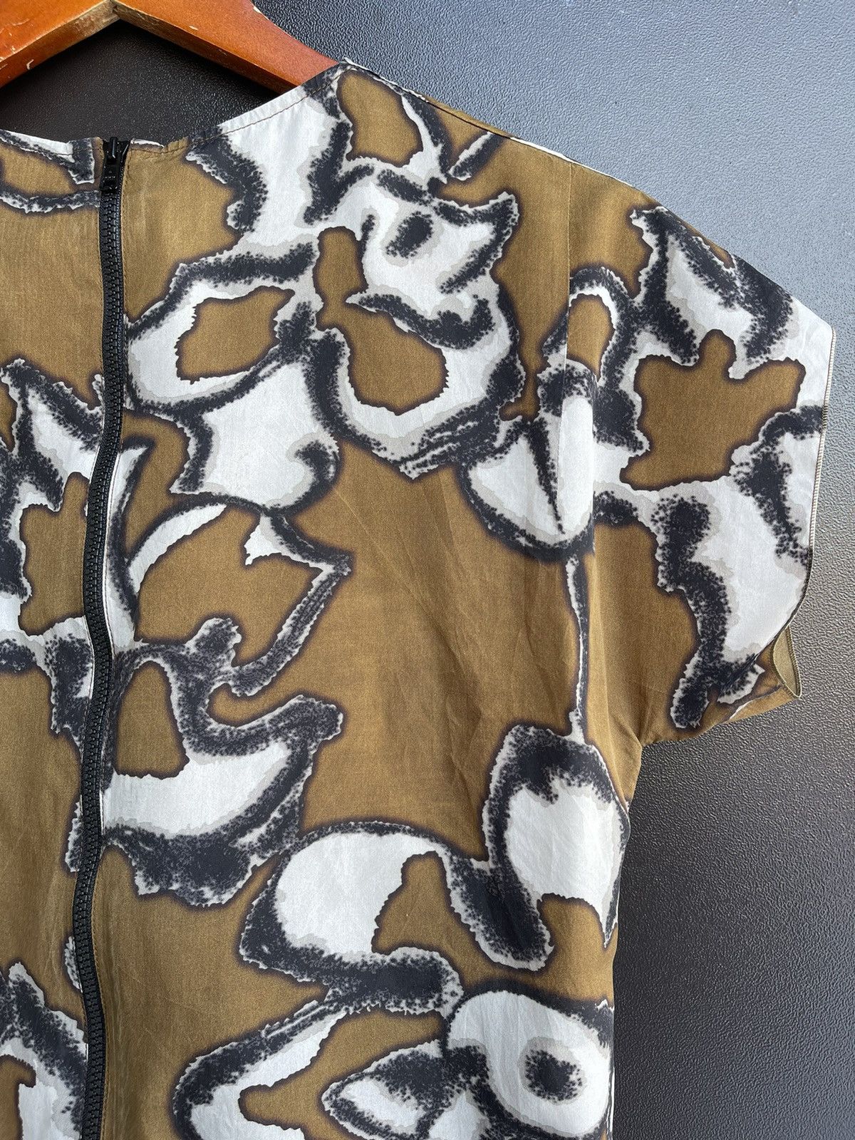 Marni Marni Ruffle All Over Pattern Silk Dress – Made in Italy 🇮🇹 Size XS / US 0-2 / IT 36-38 - 8 Thumbnail