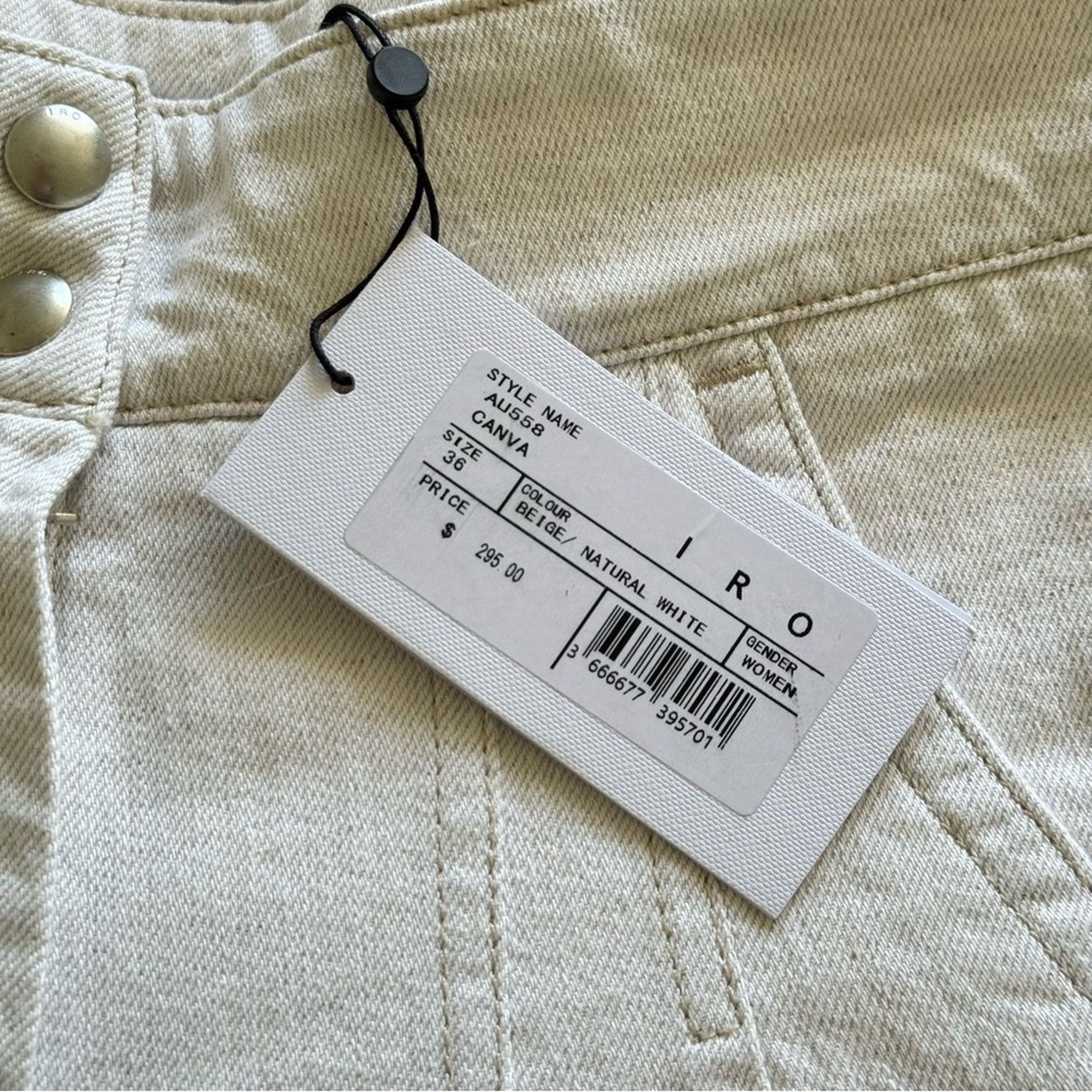 Iro NWT! IRO High-Waisted Women's Shorts, Size 36 (25-26 US ) Size 26" / US 2 / IT 38 - 4 Thumbnail