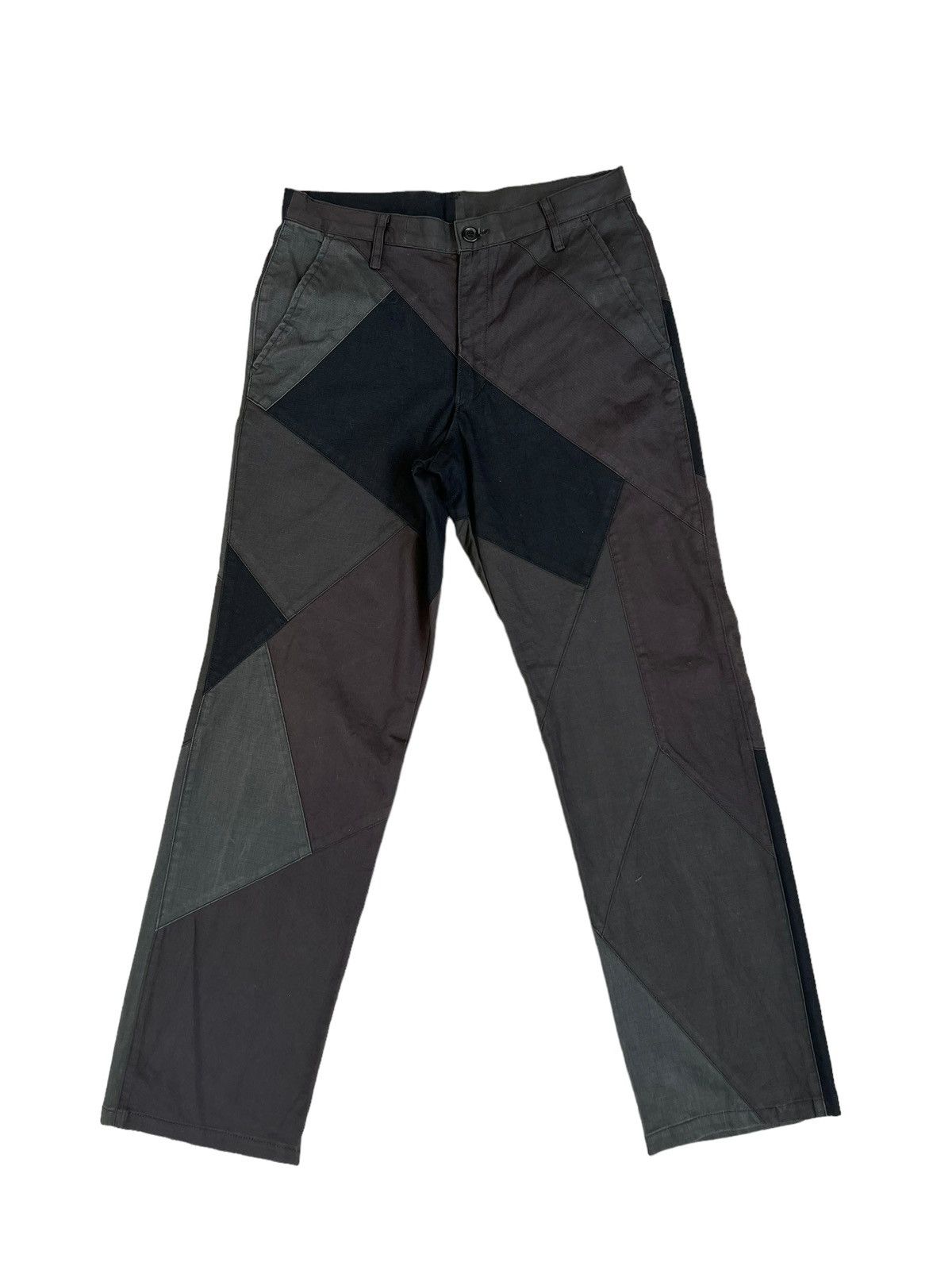 The Viridi-anne VIRUS Japan Multiple Patchwork Waxed Chinos Trouser Pant Size US 30 / EU 46 - 1 Thumbnail