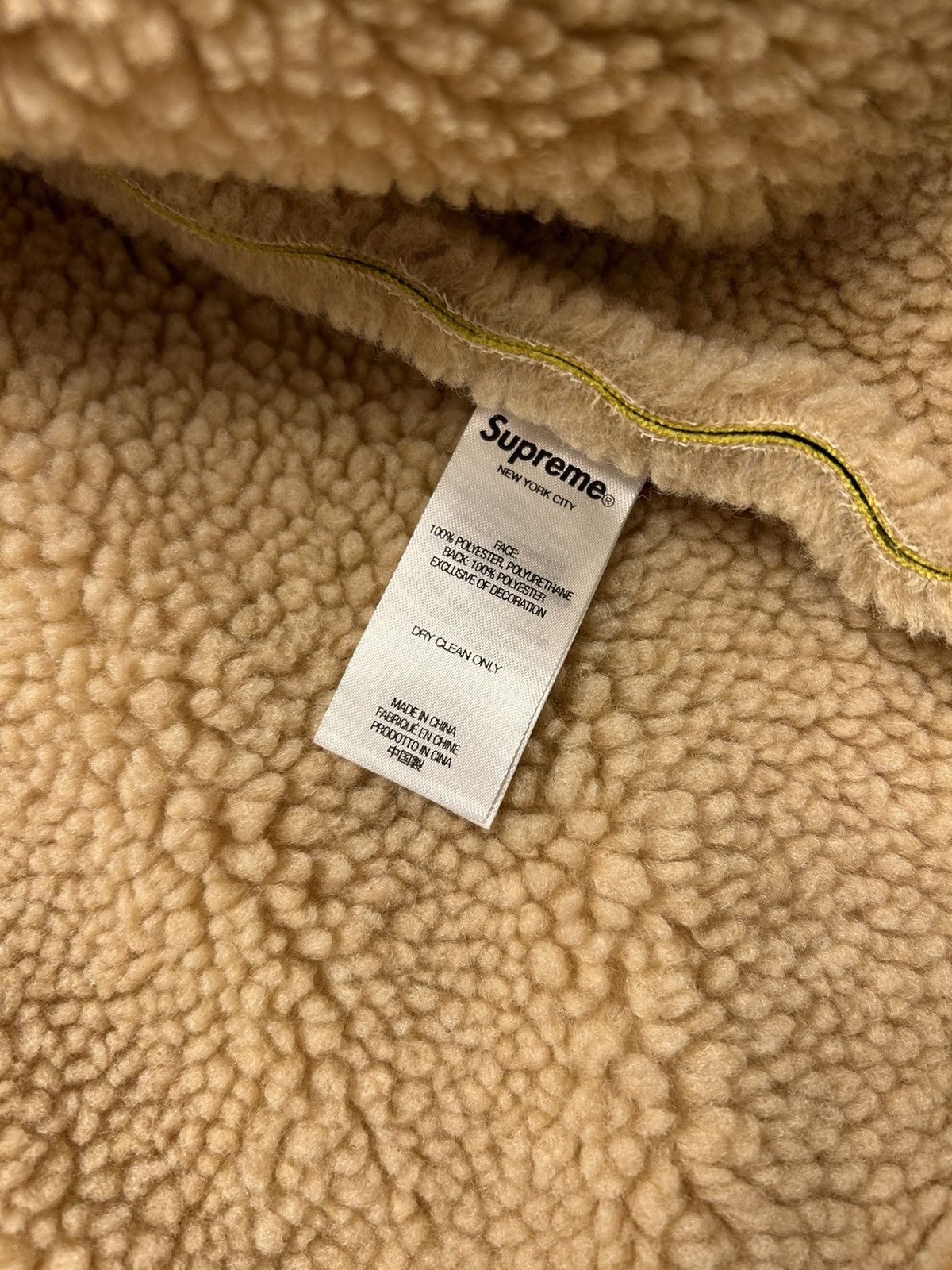 Supreme Faux Leather Shearling Hooded Jacket SS23 Size US XL / EU 56 / 4 - 10 Thumbnail