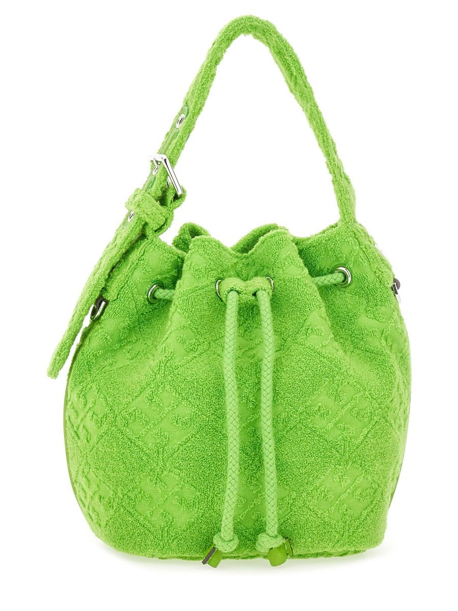 Tory Burch TORY BURCH "T MONOGRAM" MINI BUCKET BAG - GREEN Size ONE SIZE - 1 Thumbnail