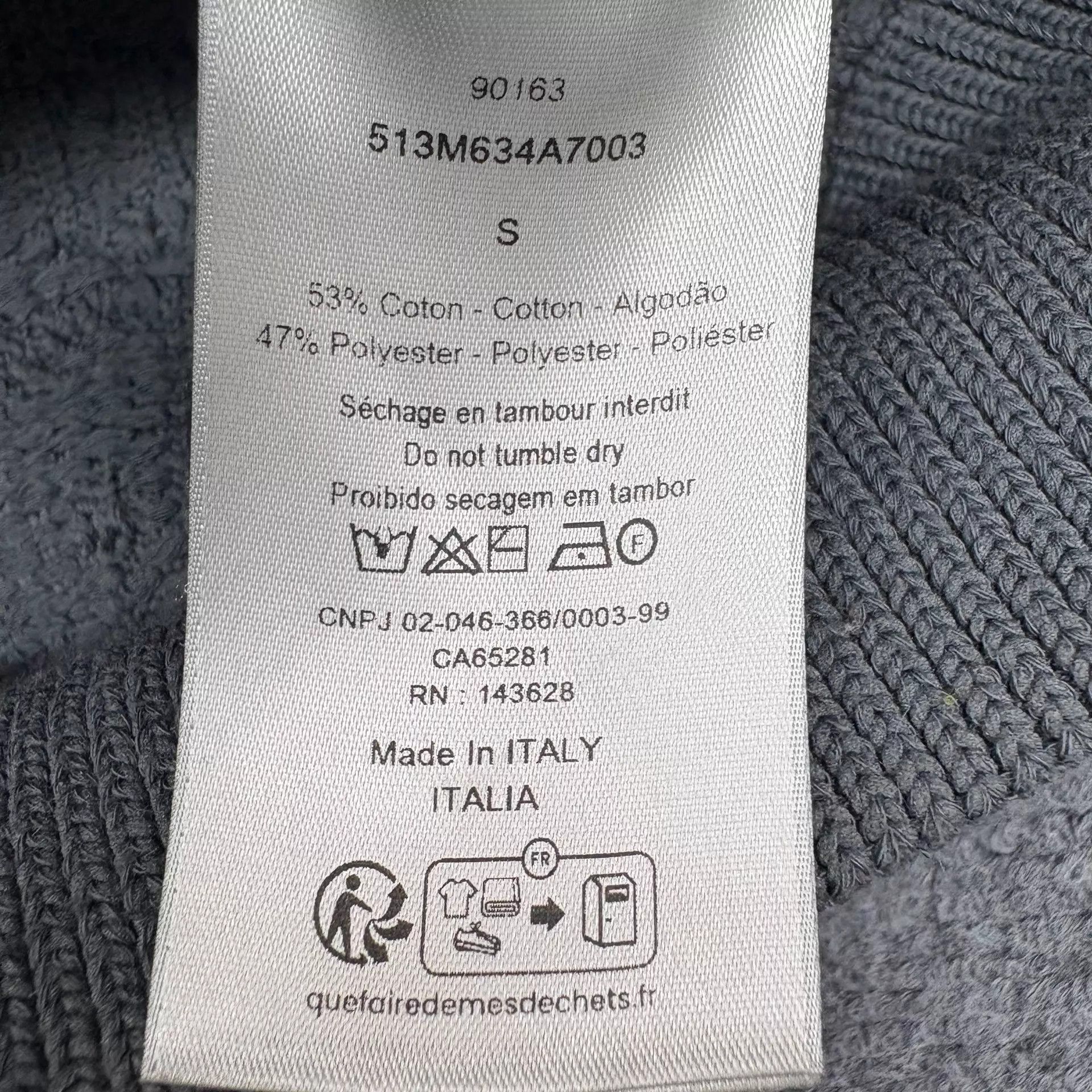 Dior Dior Gray Logo Sweater S ITALY Size US S / EU 44-46 / 1 - 7 Thumbnail