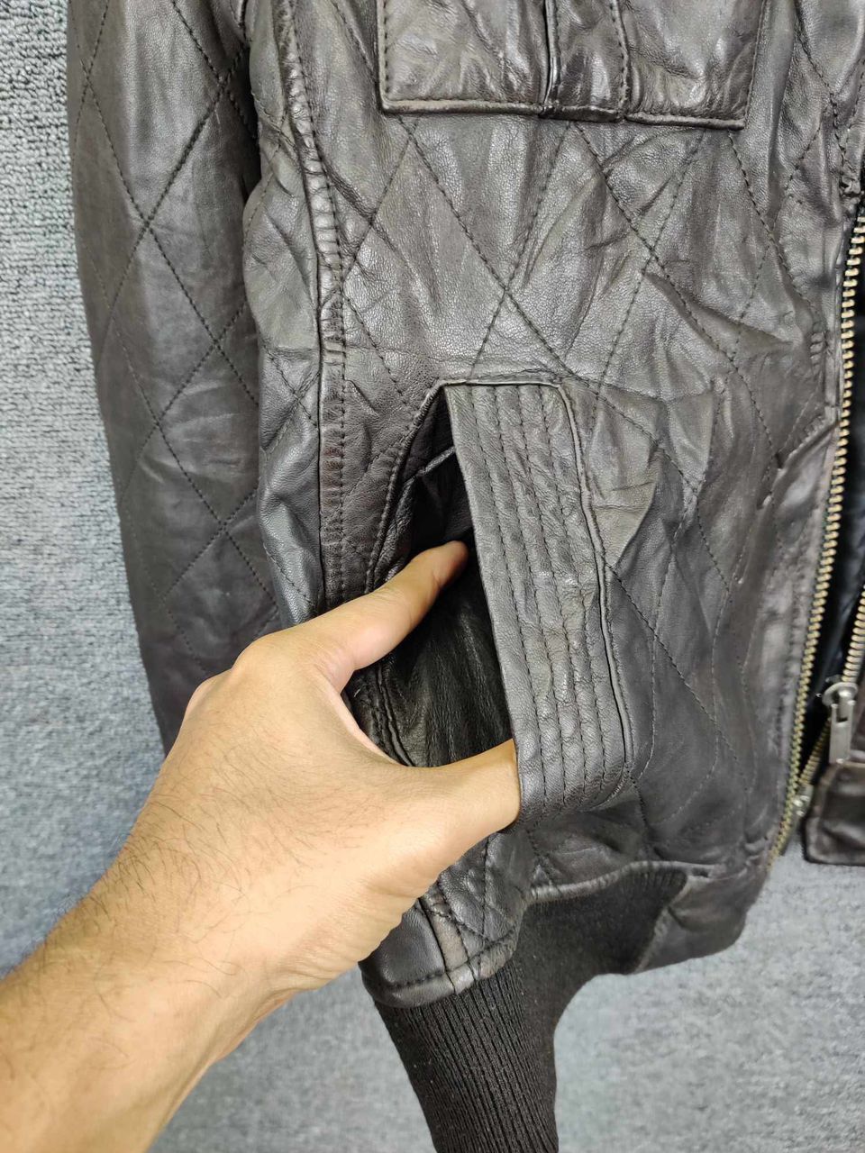 Burberry Burberry Black Label Quilted Leather Brown Jacket Size US L / EU 52-54 / 3 - 12 Thumbnail
