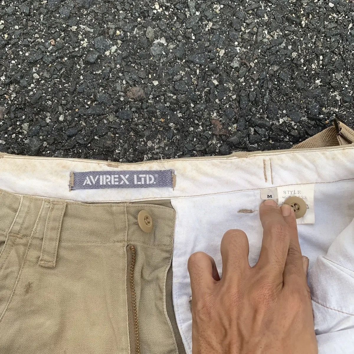 Avirex RUSTY DIRTY‼️ AVIREX M-65 UTILITY COMBAT CARGO PANTS Size US 30 / EU 46 - 9 Thumbnail