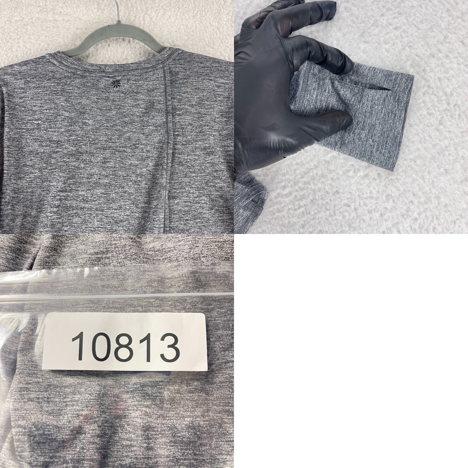 Athleta Athleta Shirt Womens Large Long Sleeve UPF Tulip Back Sunlover Stretch Gray Regular Size L / US 10 / IT 46 - 9 Thumbnail