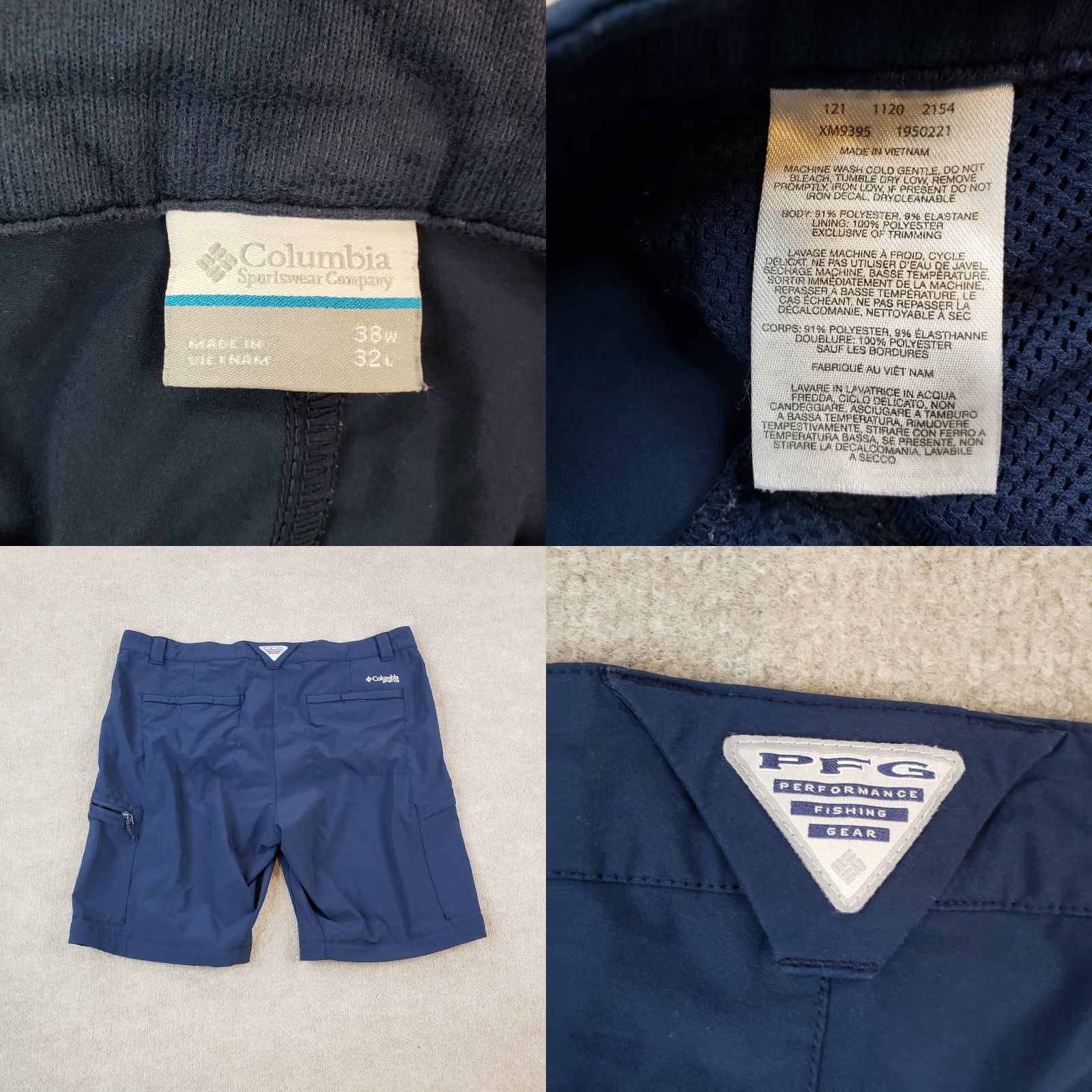 Vintage Columbia PFG Shorts Cargo Blue Mens Size 38 Size US 38 / EU 54 - 8 Thumbnail