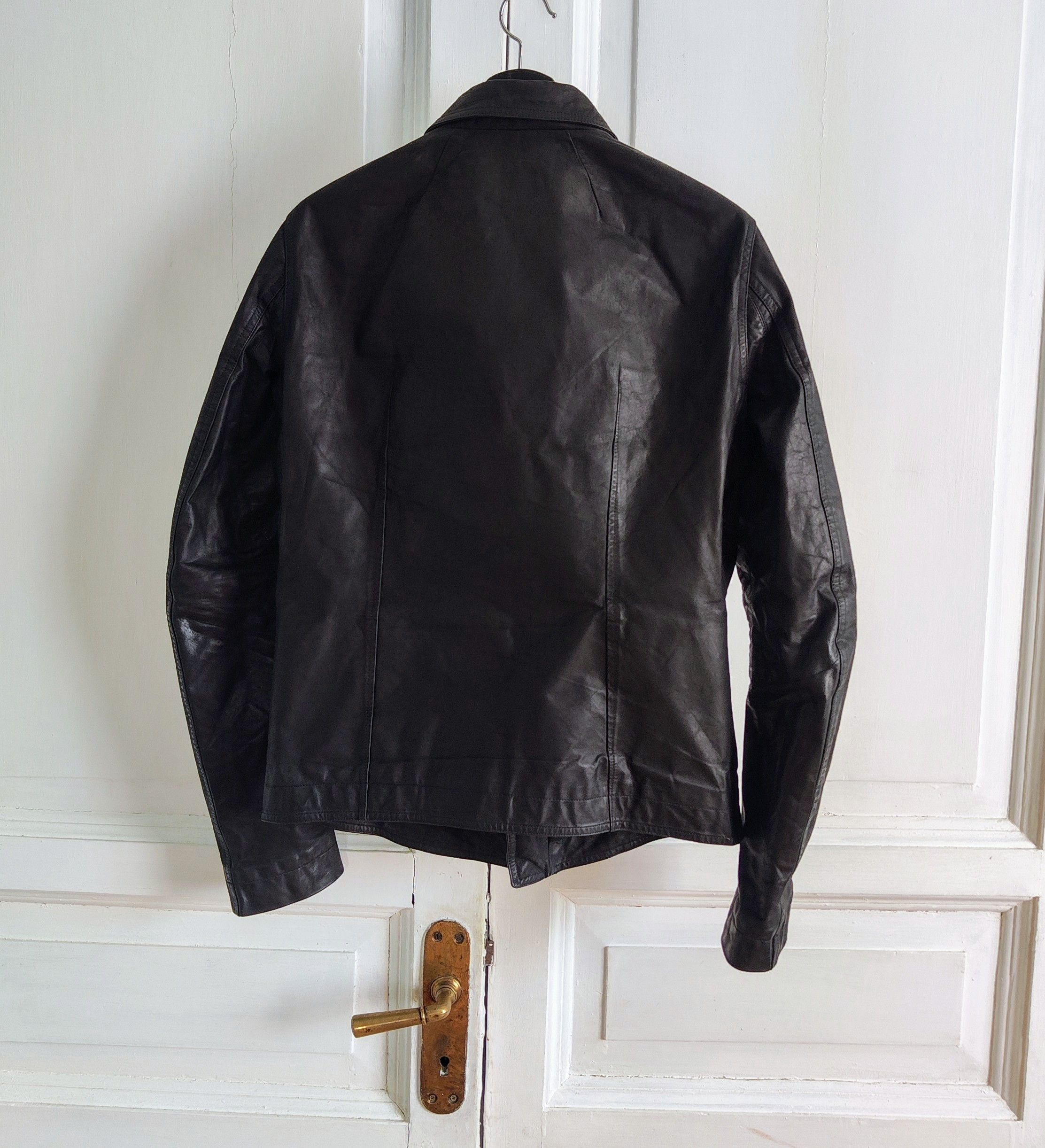 Rick Owens Cyclops stooges waxed leather jacket Size US M / EU 48-50 / 2 - 4 Thumbnail