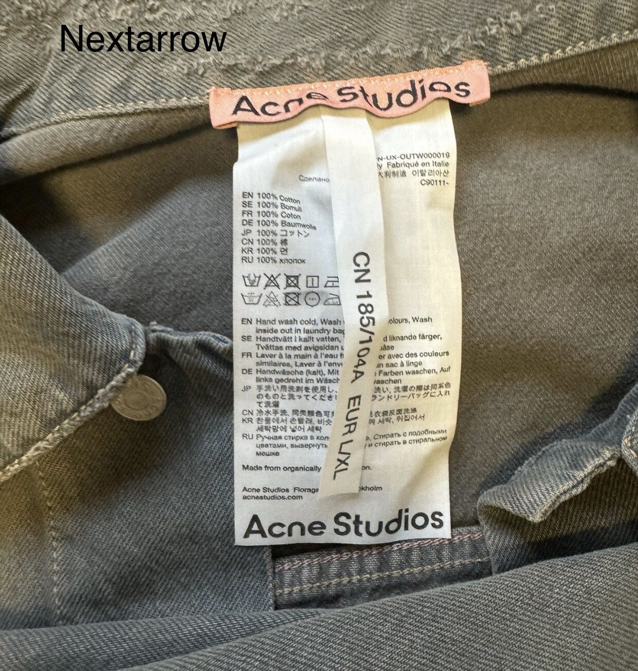 Acne Studios Acne studios Denim jacket 2412-Nextarrow Size US L / EU 52-54 / 3 - 2 Thumbnail