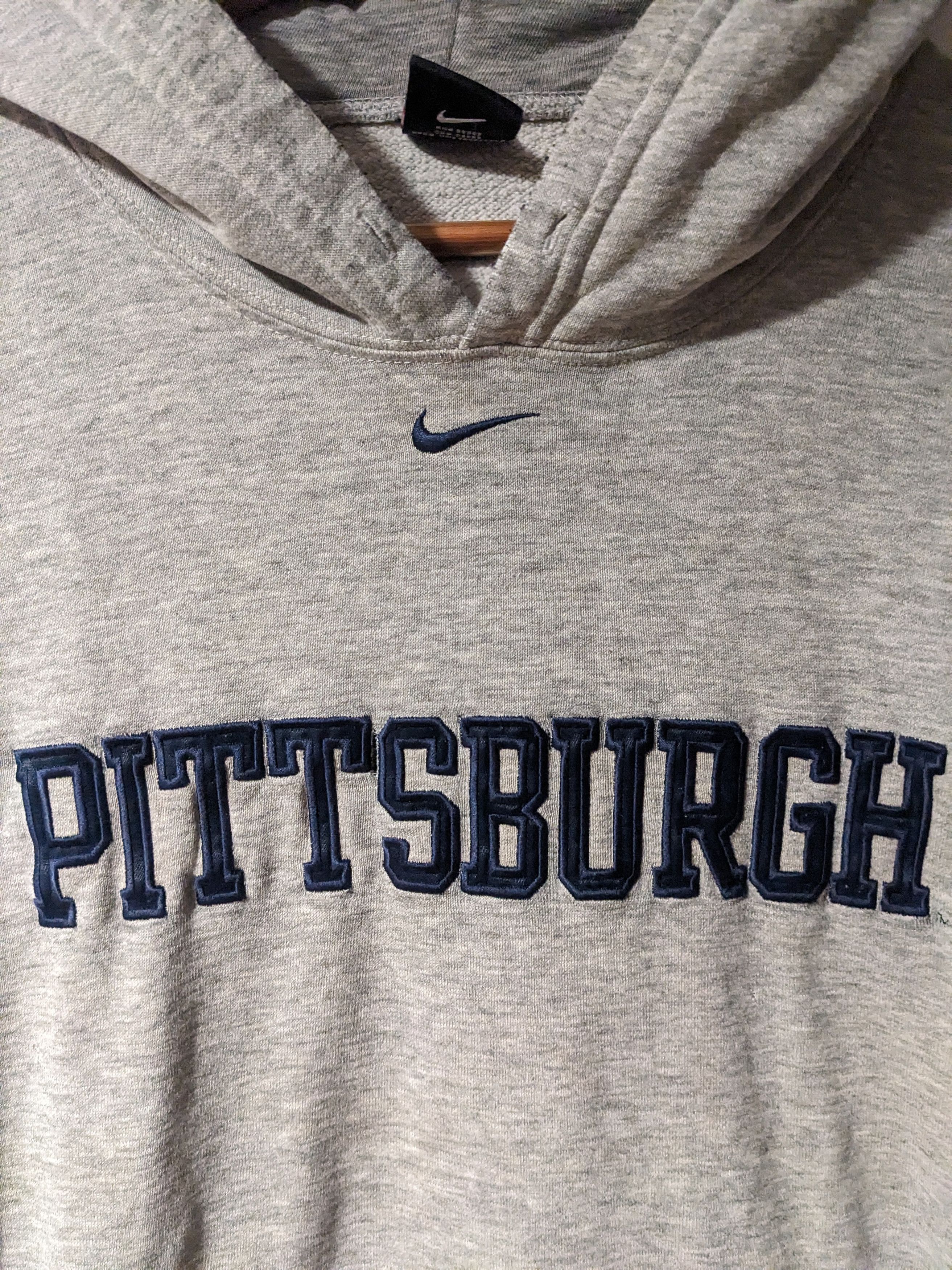 Vintage Vintage Y2K Pittsburgh University Nike Center Swoosh Hoodie Size US XL / EU 56 / 4 - 2 Thumbnail