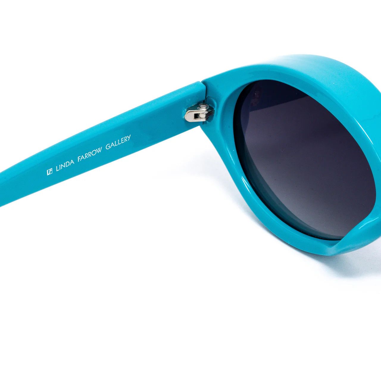 Jeremy Scott Jeremy Scott Blue Visor Oval Plastic Sunglasses Size ONE SIZE - 4 Thumbnail