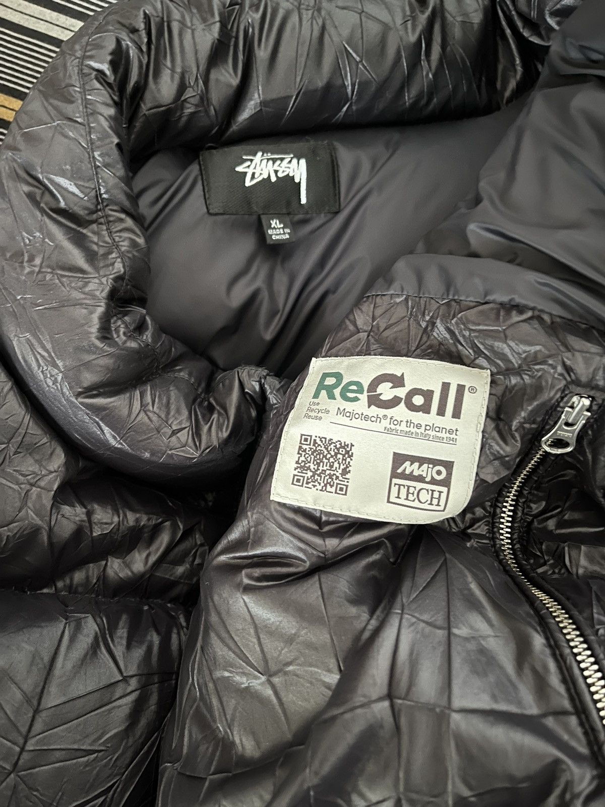 Stussy Stüssy down puffer wrinkled nylon | Grailed