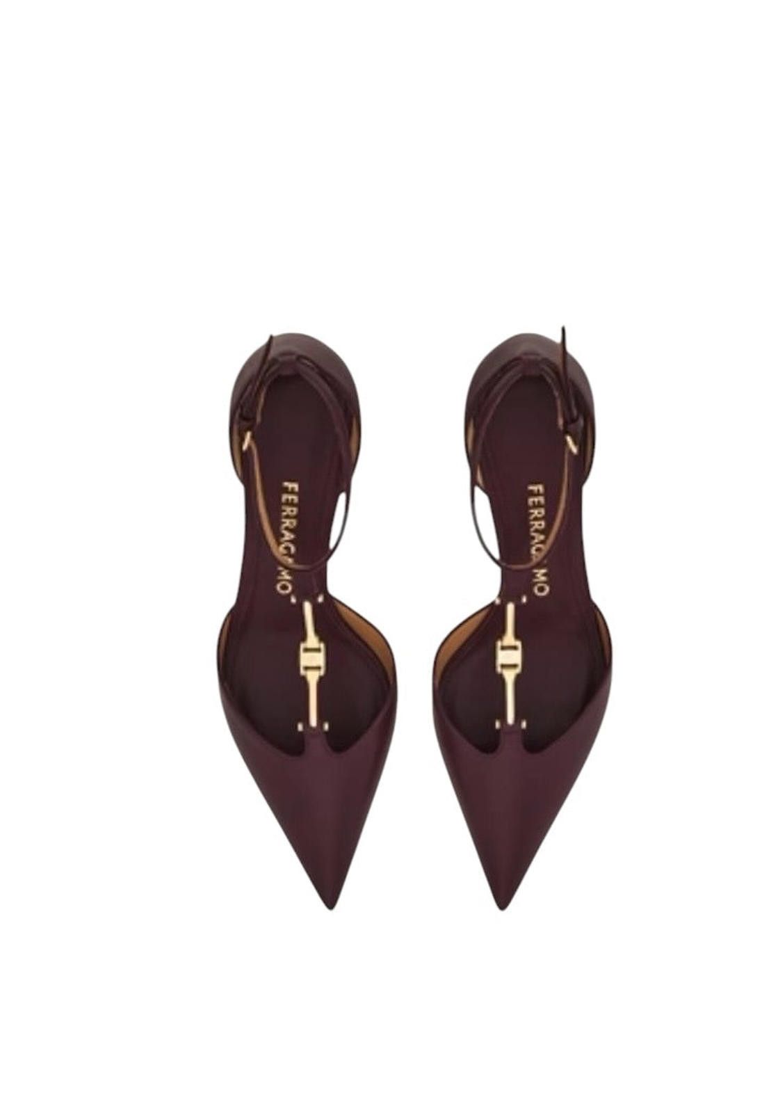 Salvatore Ferragamo Ferragamo F-Buckle T-Strap Pump Size US 7.5 / IT 37.5 - 2 Thumbnail