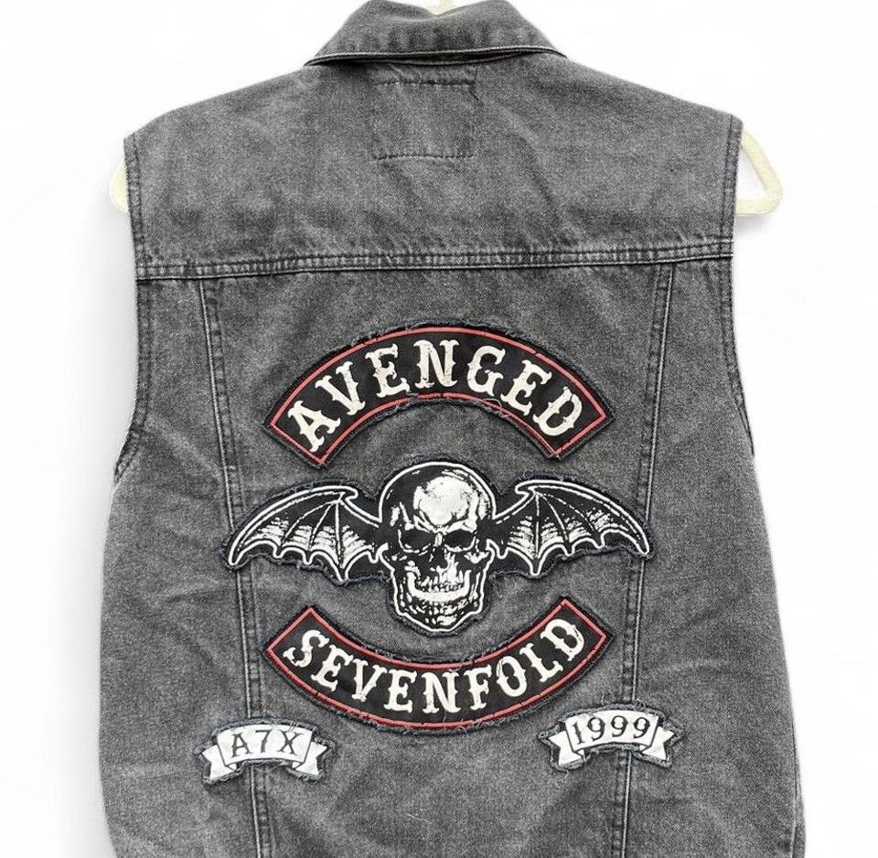 Band Tees Avenged Sevenfold Band Denim Vest 2013 Official Bravado Size US S / EU 44-46 / 1 - 5 Thumbnail