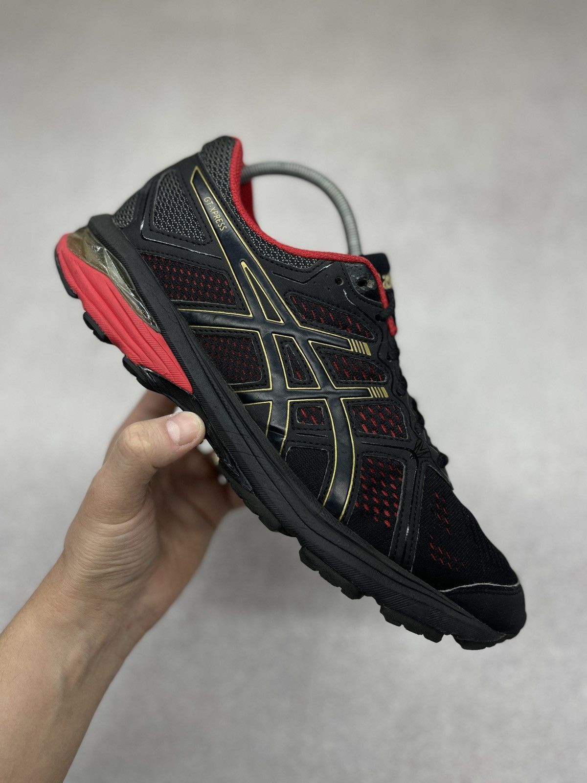 Asics Mens Asics GT-Xpress Sneakers Black/Red Size 42.5 Size US 9 / EU 42 - 1 Thumbnail