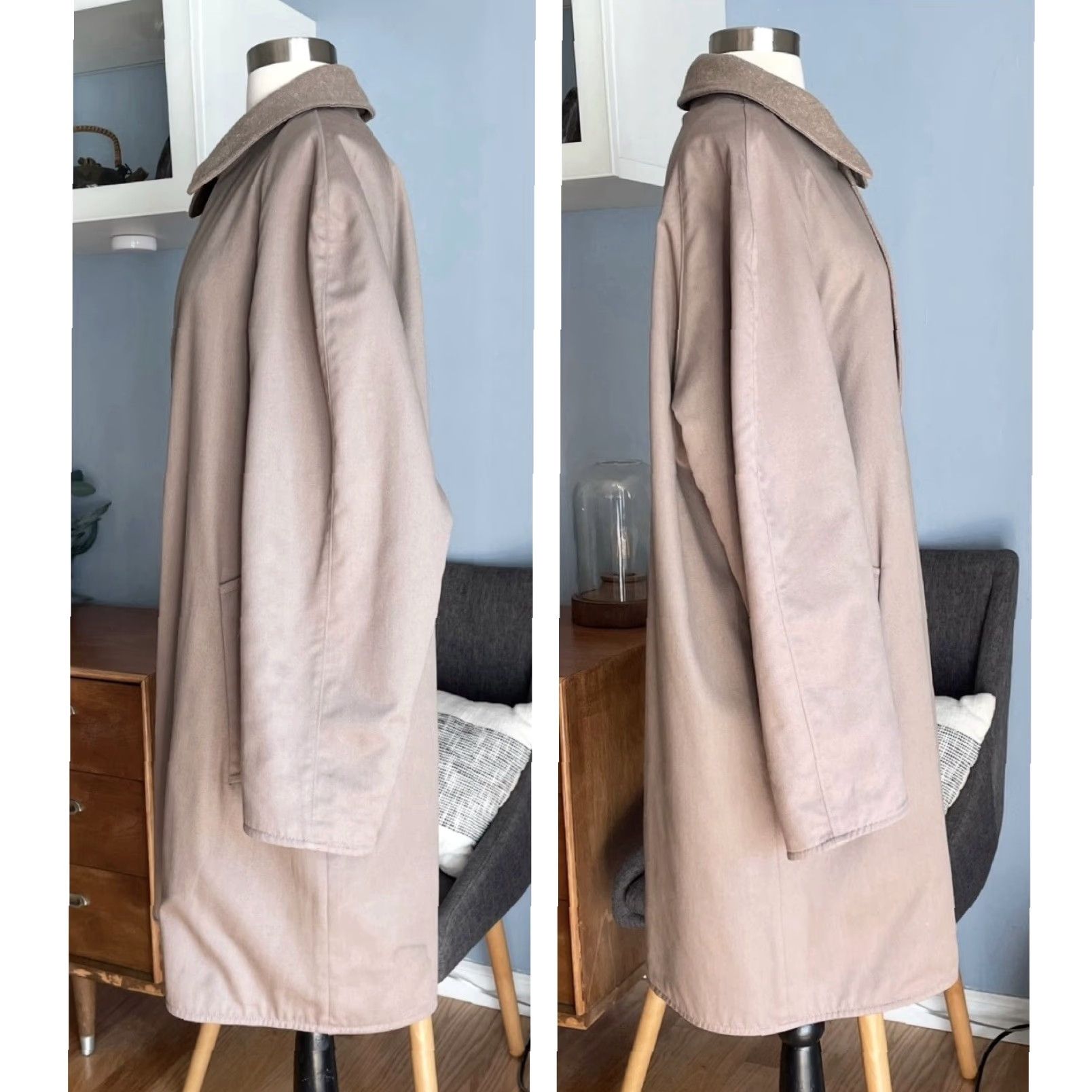 Pendleton VINTAGE Pendleton Wool Coat Jacket Overcoat Reversible Taupe 42 Men Coat Wool Button-FrontPocket Overcoat 70s USA Size US XS / EU 42 / 0 - 7 Thumbnail