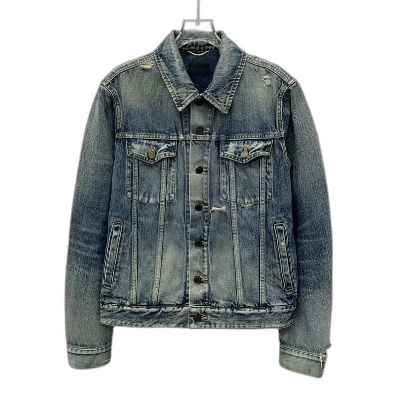 Yves Saint Laurent yves saint laurent blue denim jacket Size US S / EU 44-46 / 1 - 1 Thumbnail