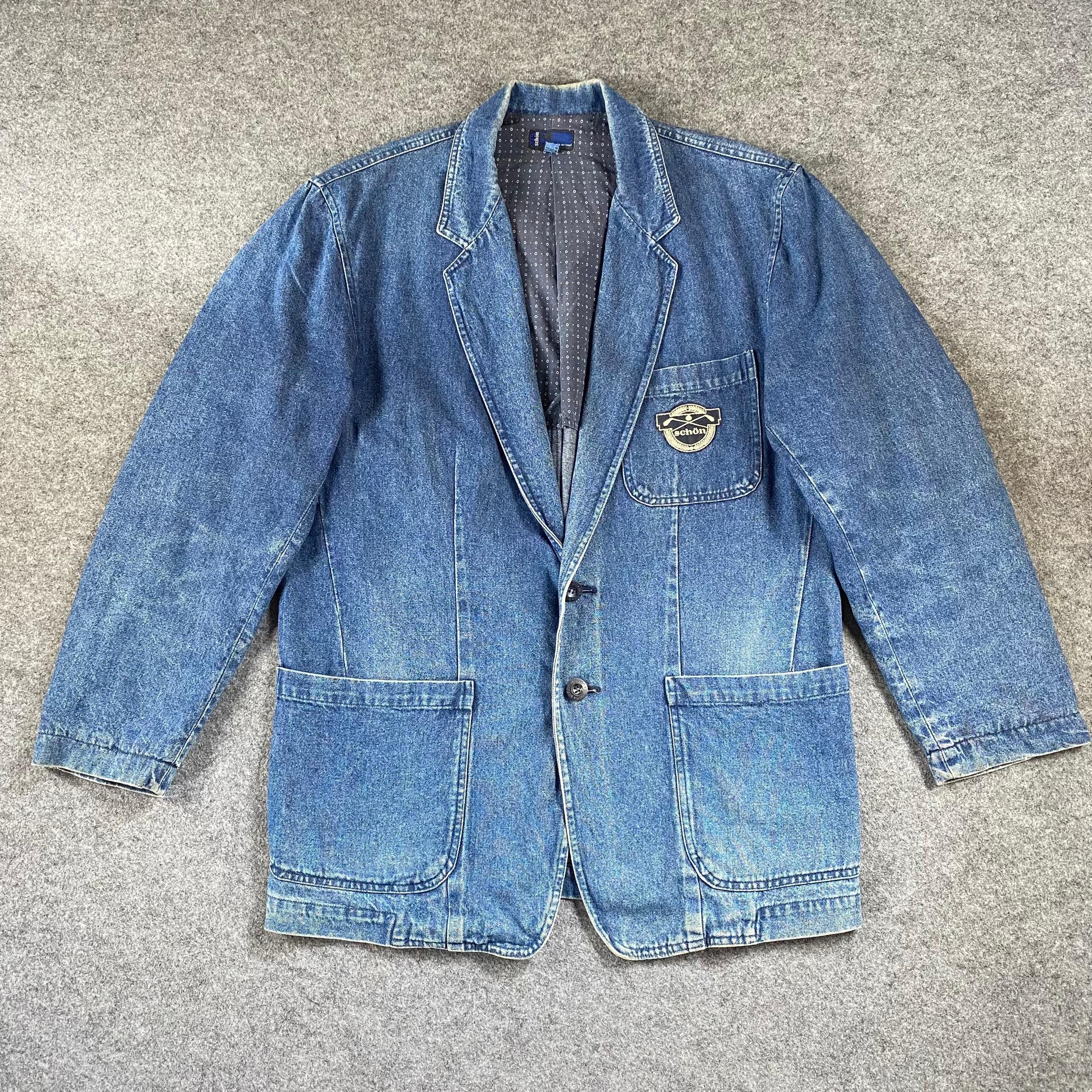 Mila Schon Vintage Mila Schon Blazer Denim Jacket Size US L / EU 52-54 / 3 - 3 Thumbnail