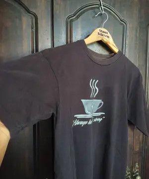 Converse Vintage Converse "Always Hot & Strong" Coffee Graphic Size US M / EU 48-50 / 2 - 5 Thumbnail