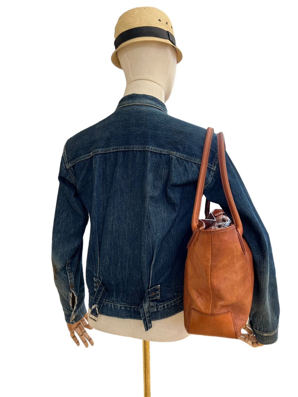 Leather Genten Japan Patina Leather Shoulder Bag Size ONE SIZE - 4 Thumbnail