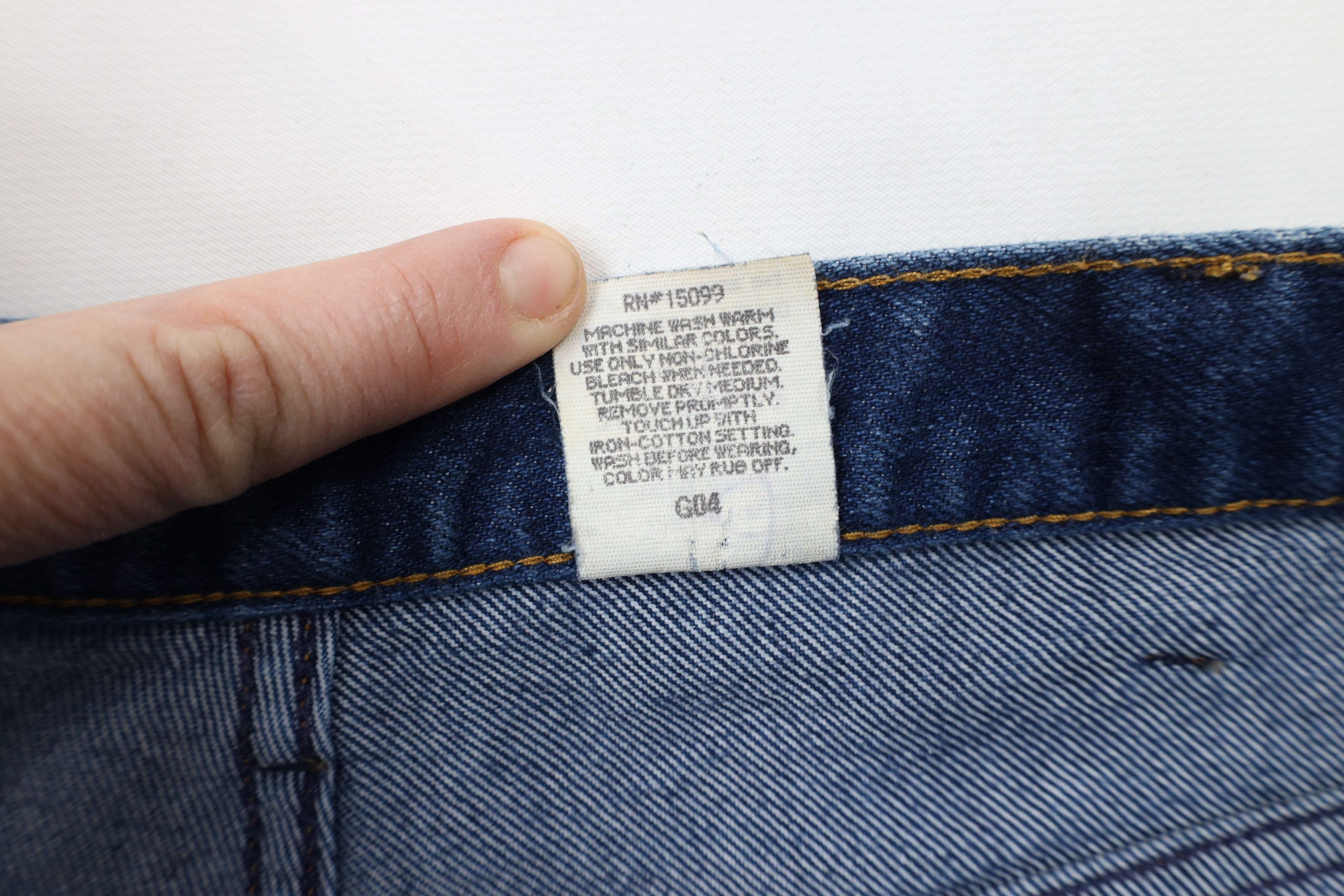 Vintage Vintage 90s Streetwear Wide Leg Bootcut Denim Jeans Blue Size US 38 / EU 54 - 7 Thumbnail