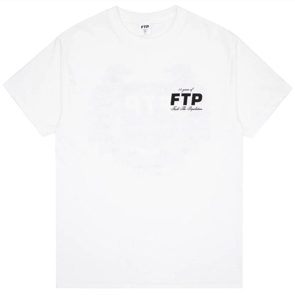 Fuck The Population 15 YEAR ANNIVERSARY TEE(WHITE)2025 Size US L / EU 52-54 / 3 - 1 Thumbnail