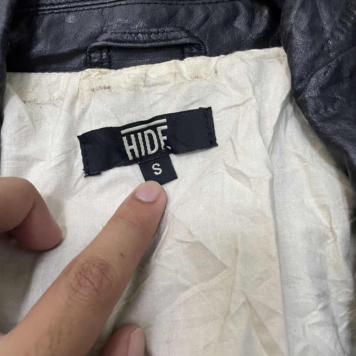 Genuine Leather × Japanese Brand Hide Cowhide Leather Double Collar Bikers Jacket Rockabilly Size US S / EU 44-46 / 1 - 7 Thumbnail