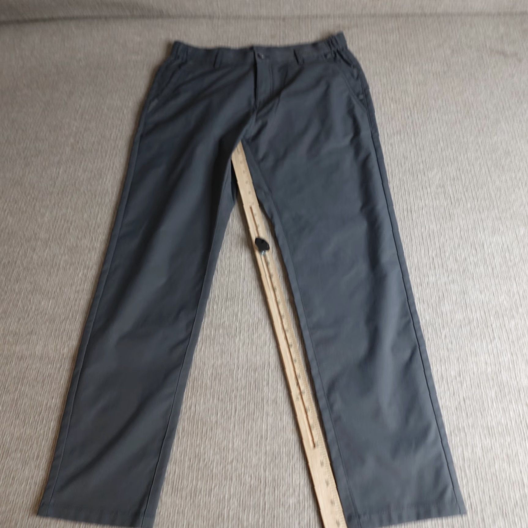 Vintage Jack Archer Pants 32 x 28 Gray Charcoal Solid Stretch Waist Size US 32 / EU 48 - 2 Thumbnail
