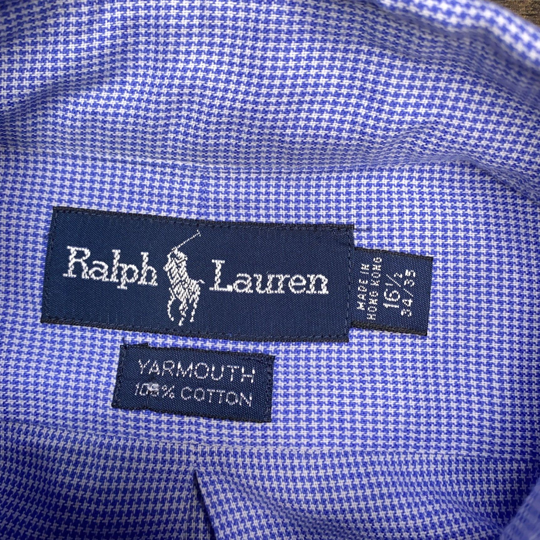 Ralph Lauren Ralph Lauren Shirt Adult 16.5 Blue Plaid Button Up Mens Size US XL / EU 56 / 4 - 5 Thumbnail