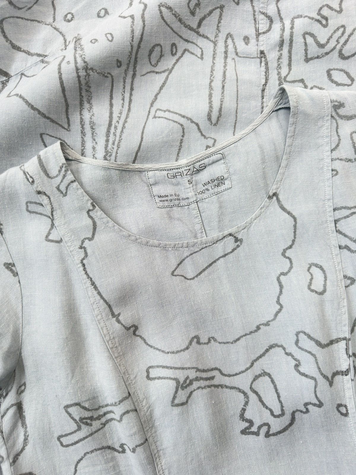 Other GRIZAS Washed 100% Linen Short Sleeve Dress Size S / US 4 / IT 40 - 10 Thumbnail