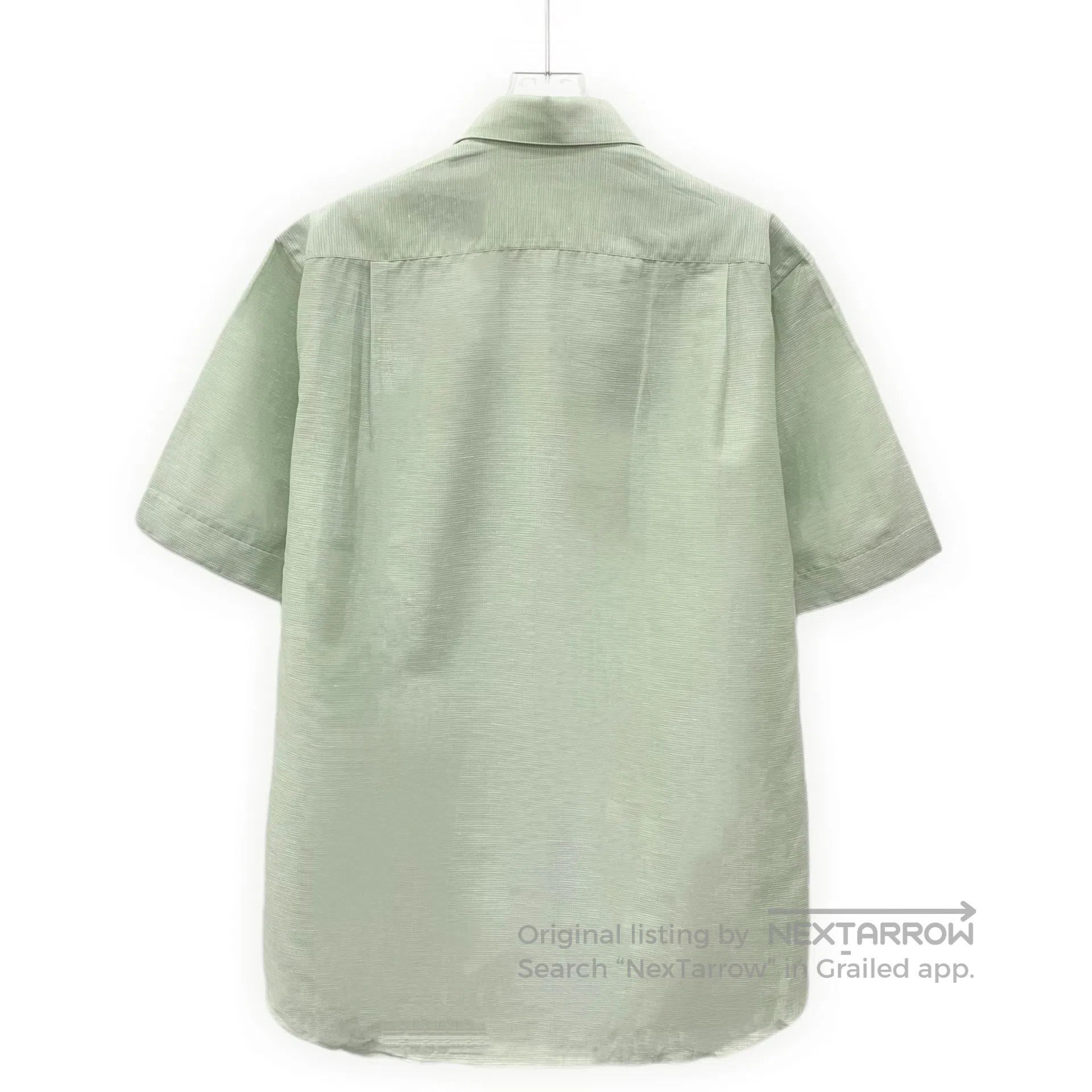 Stefano Ricci Stefano Ricci Light Green Cotton Collar Short Sleeve Shirt Size S / US 4 / IT 40 - 2 Thumbnail
