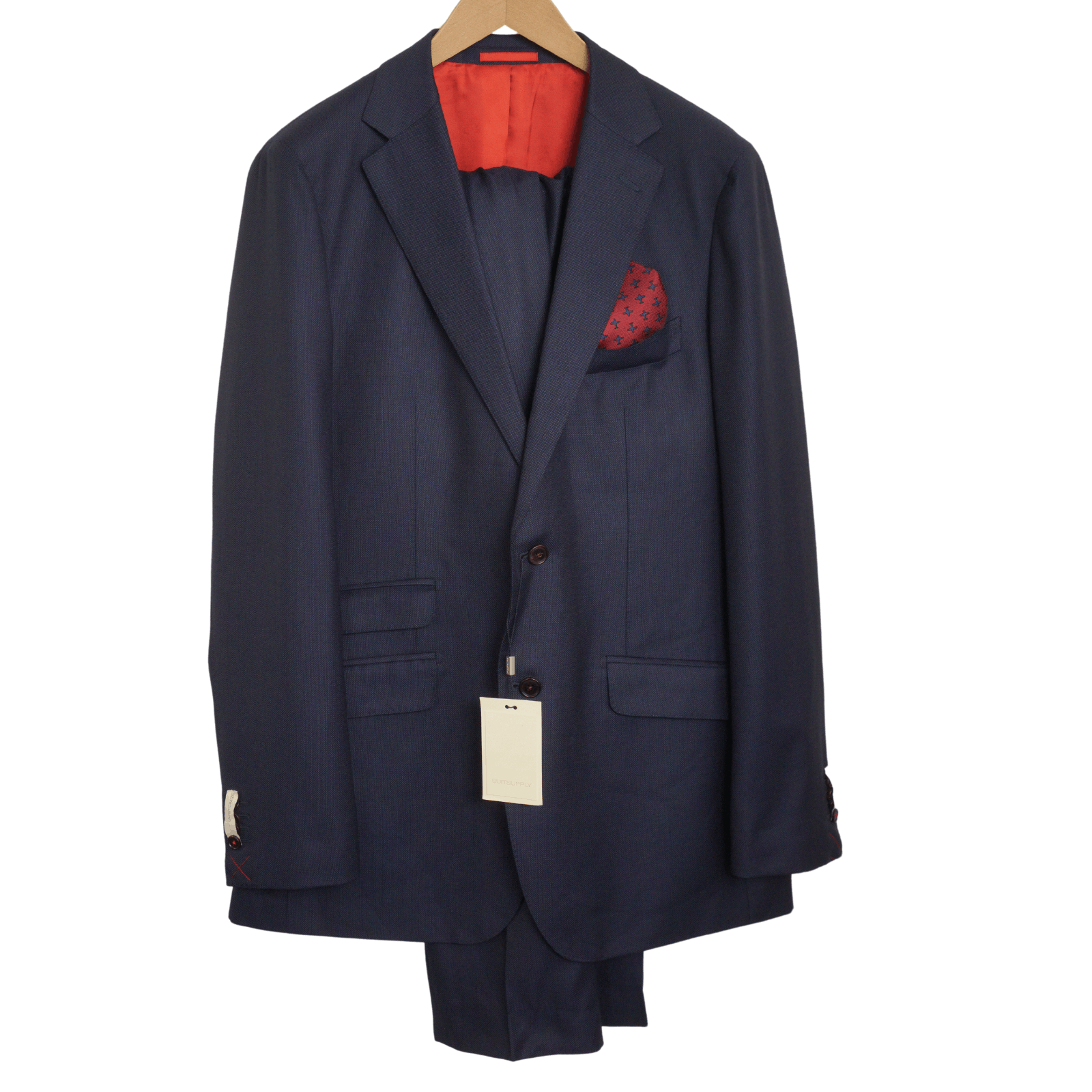 image of Men Suitsupply Suit Sienna Single Wool Eu58L Uk/us48L S55 in Blue