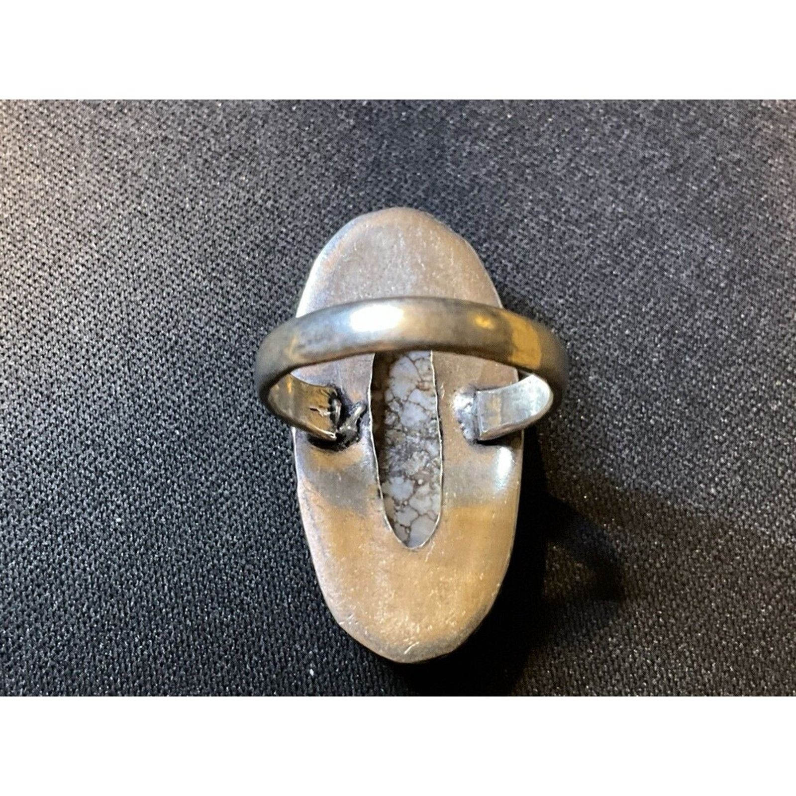 Other 925 Sterling Navajo Wild Horse Manesite Oval Ring Size 7 Size ONE SIZE - 4 Thumbnail