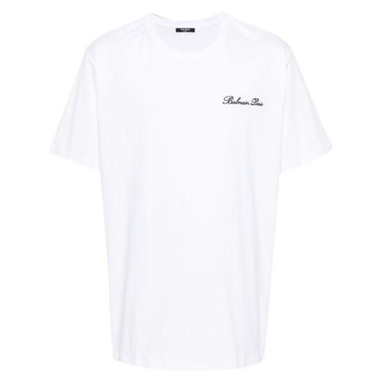 Balmain BALMAIN Men T-Shirts DH1EG010 BC68 GAB WHITE Size US XXL / EU 58 / 5 - 1 Thumbnail