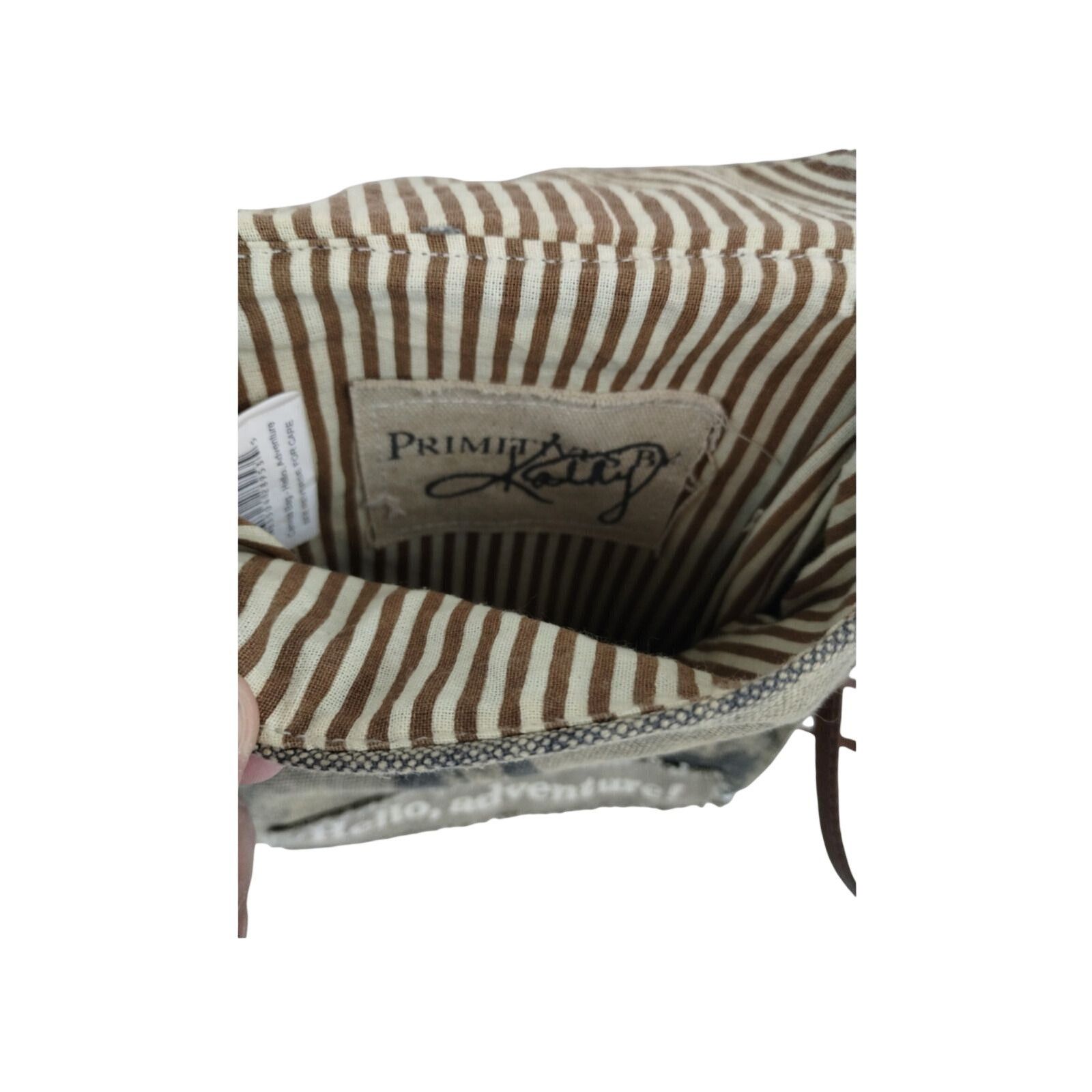 Vintage Primitives by Kathy Hello Adventure! Crossbody Canvas Sling Size ONE SIZE - 9 Thumbnail