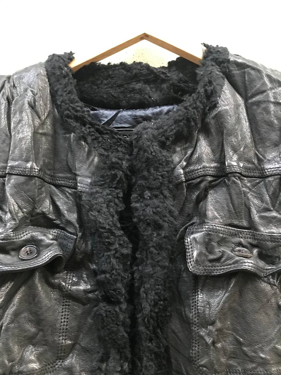 Neil Barrett NEIL BERRETT LEATHER FUR LEATHER JACKET Size M / US 6-8 / IT 42-44 - 4 Thumbnail