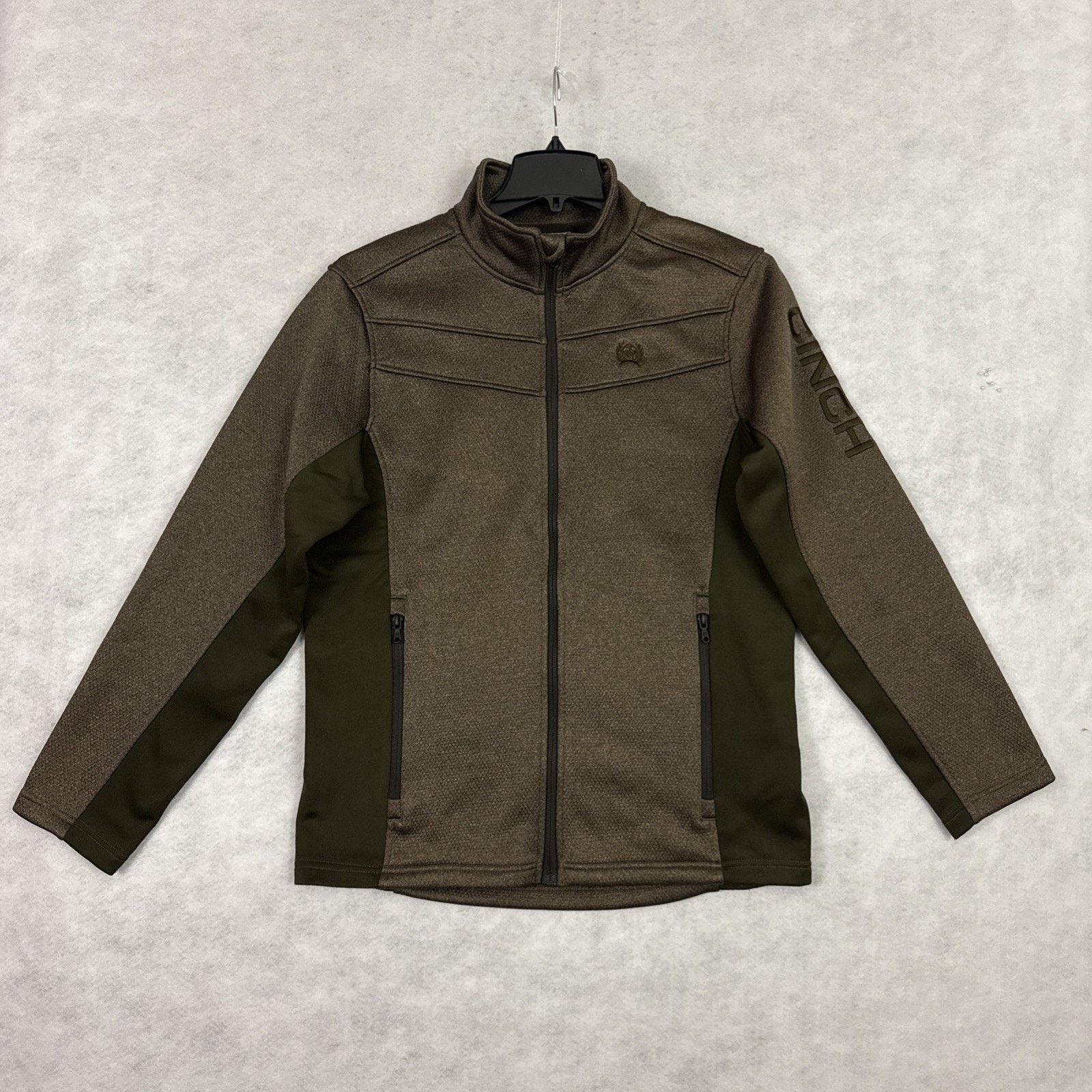 CINCH Cinch Mens M Jacket Lightweight Fleece Logo Brown Softshell Size US M / EU 48-50 / 2 - 3 Thumbnail