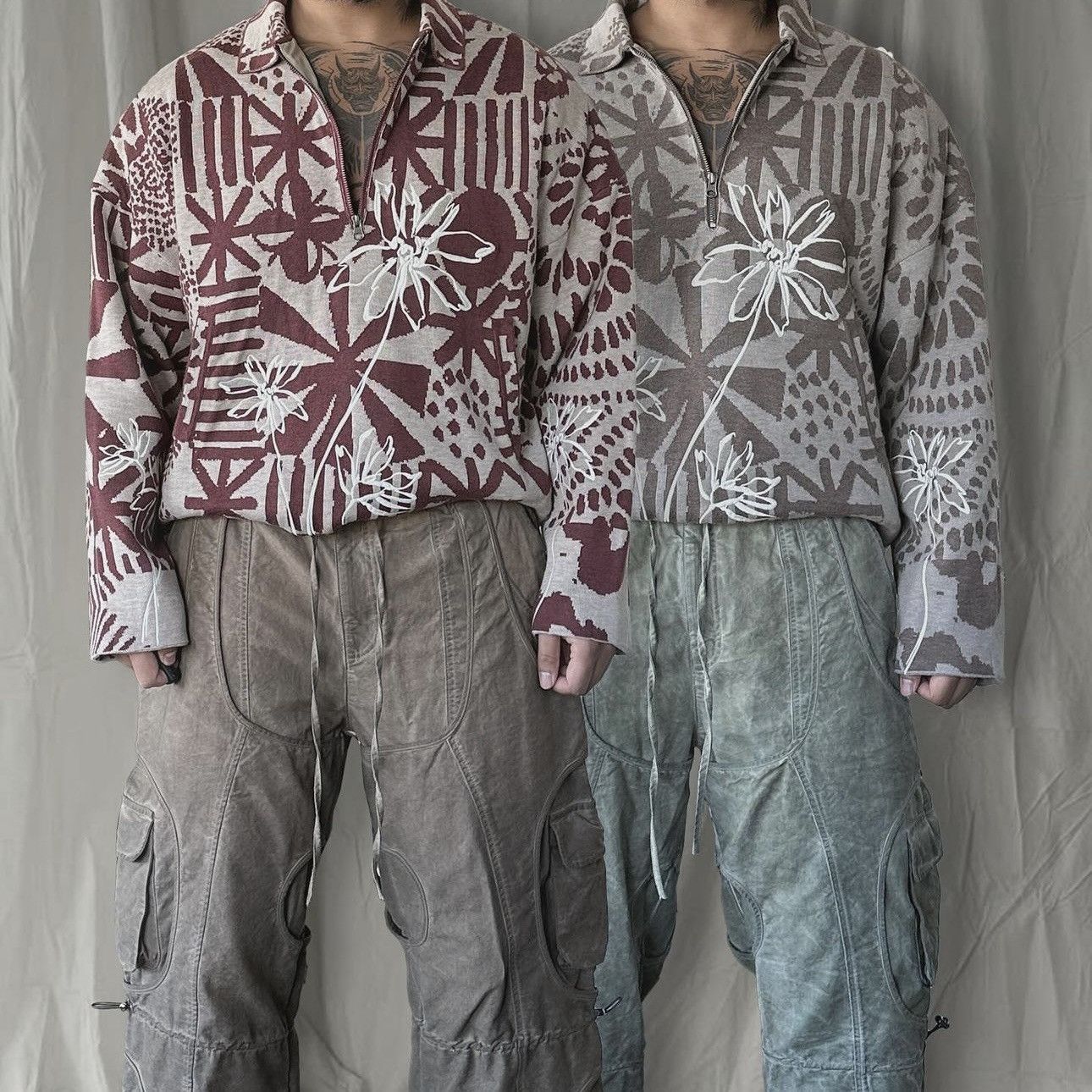 Saalt Studio Cedar Quarter Zip XL