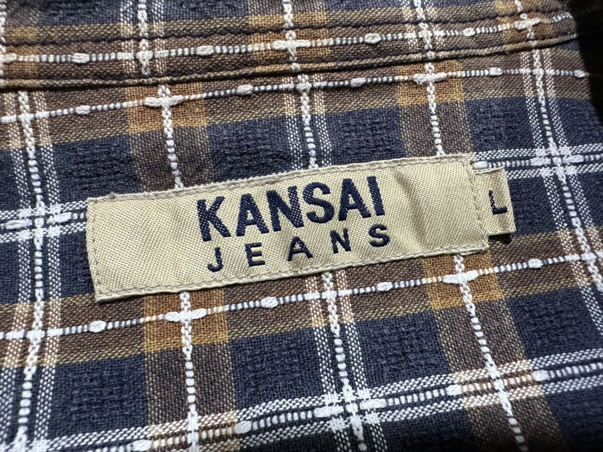 Kansai Yamamoto 🔥Vintage Kansai Yamamoto Shirt Plaid Short Sleeve Size US L / EU 52-54 / 3 - 5 Thumbnail